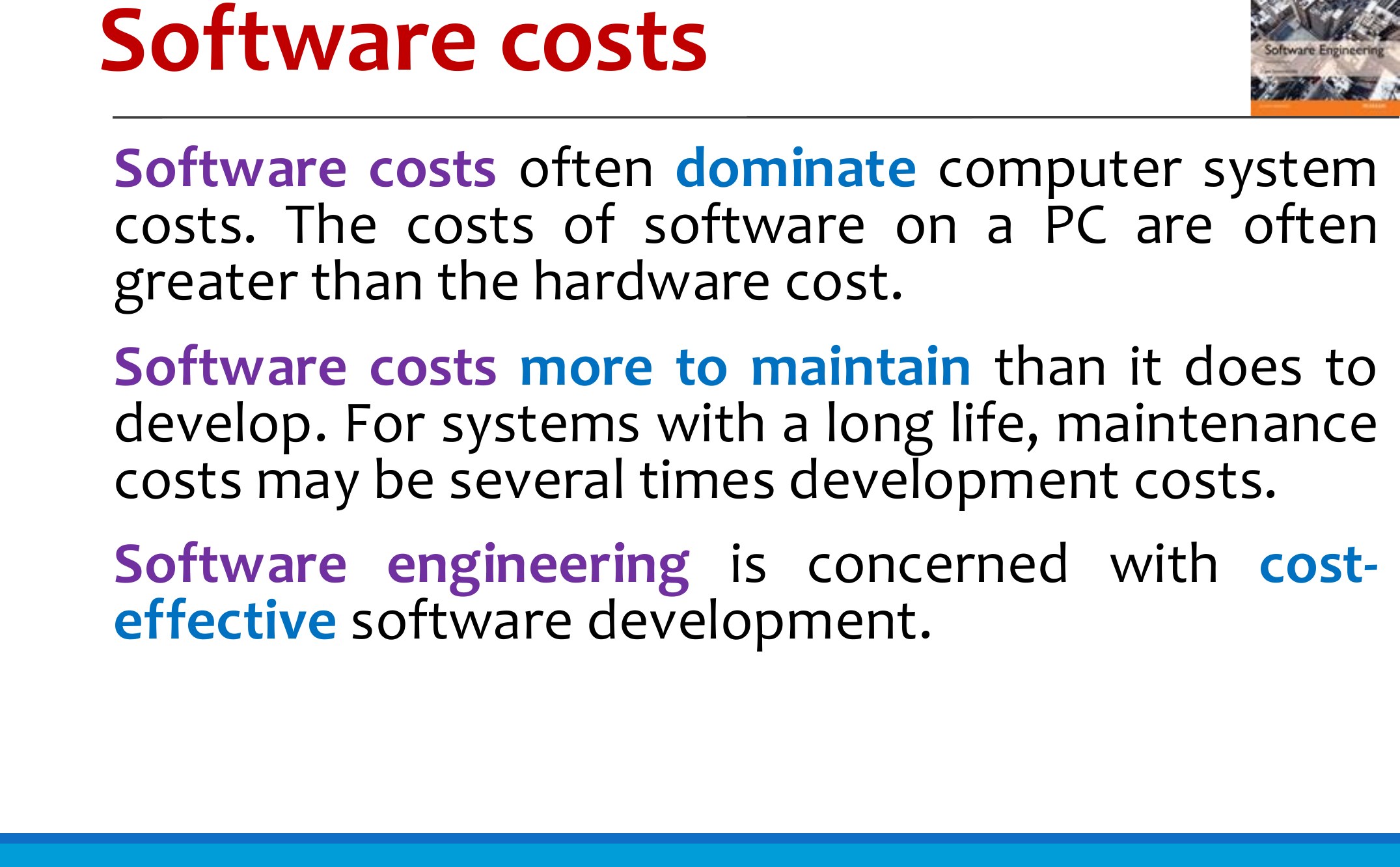 Software costs