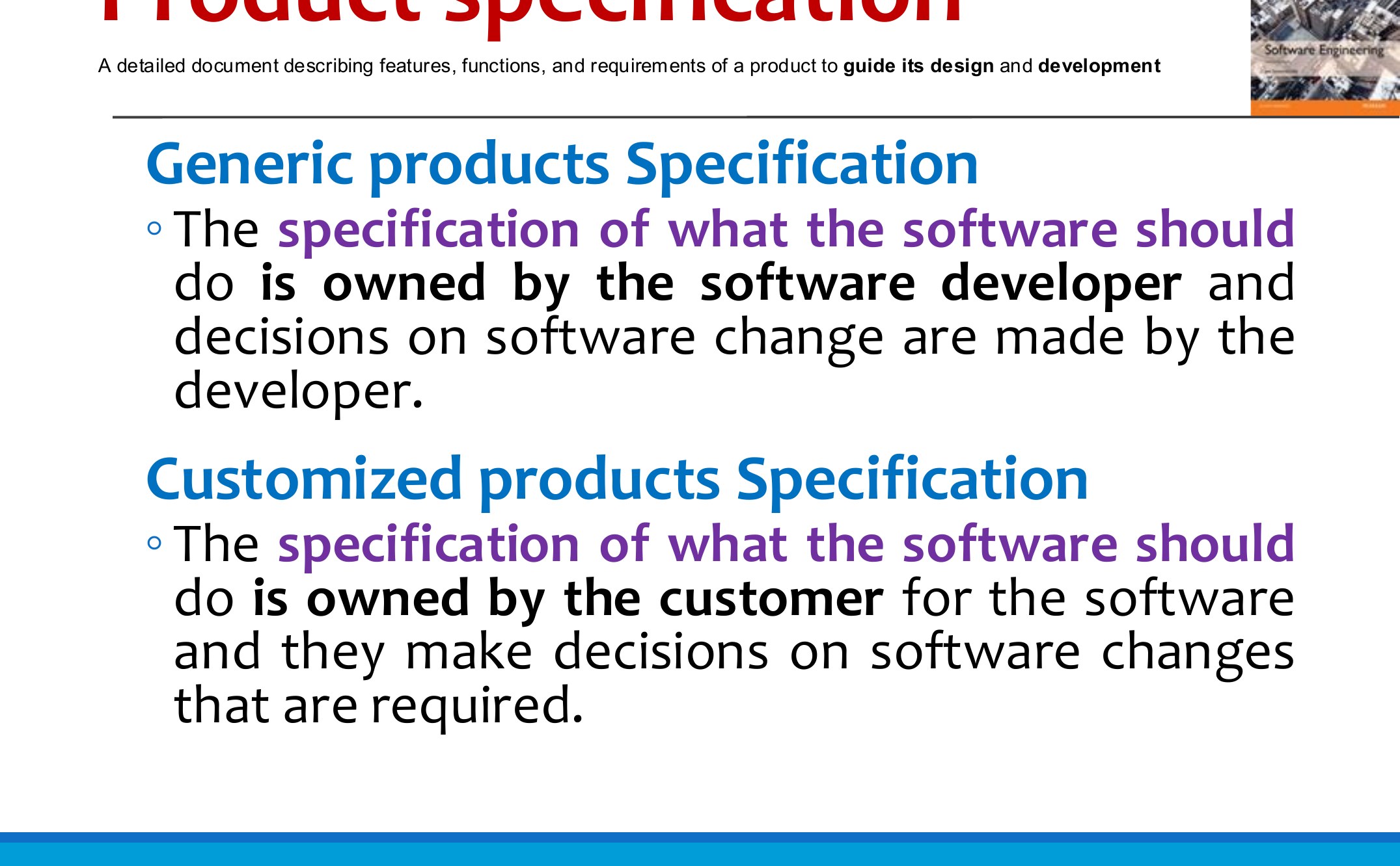 Product specification