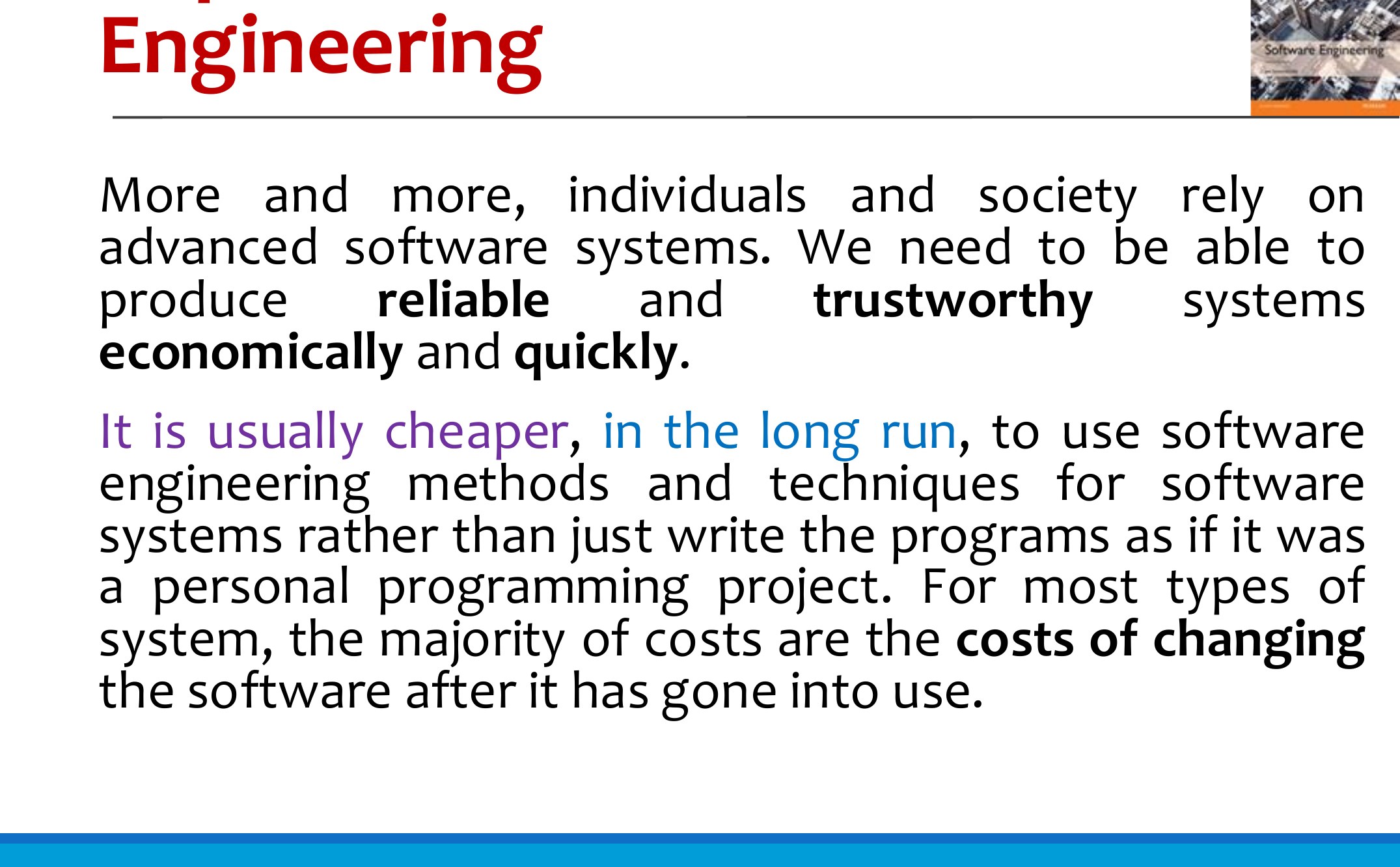 Importance of Software Engineering