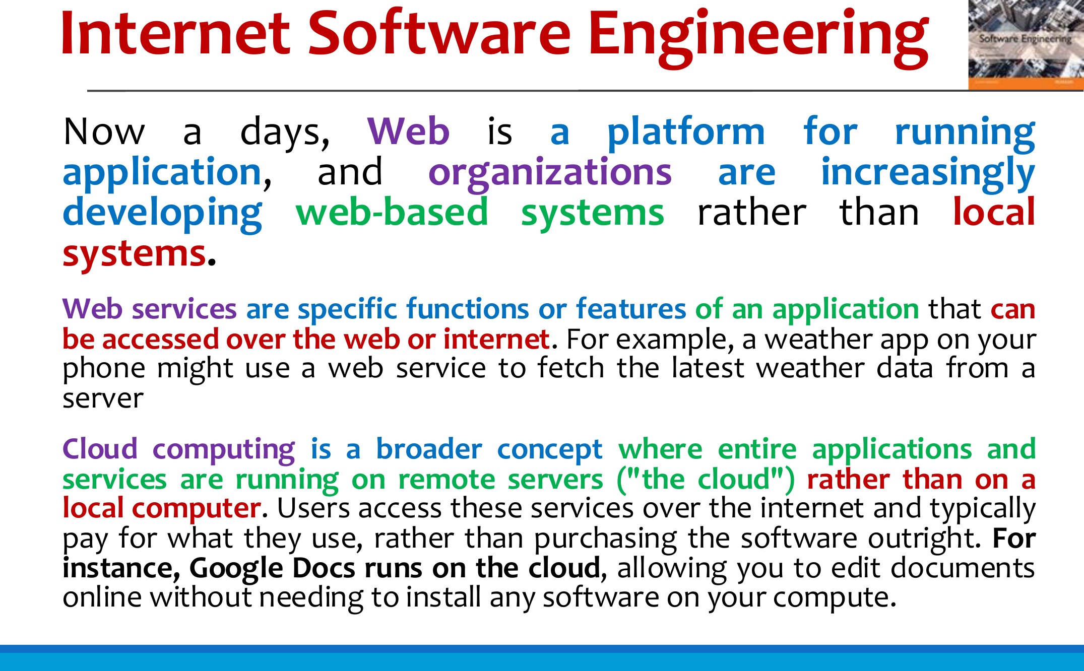 Internet Software Engineering