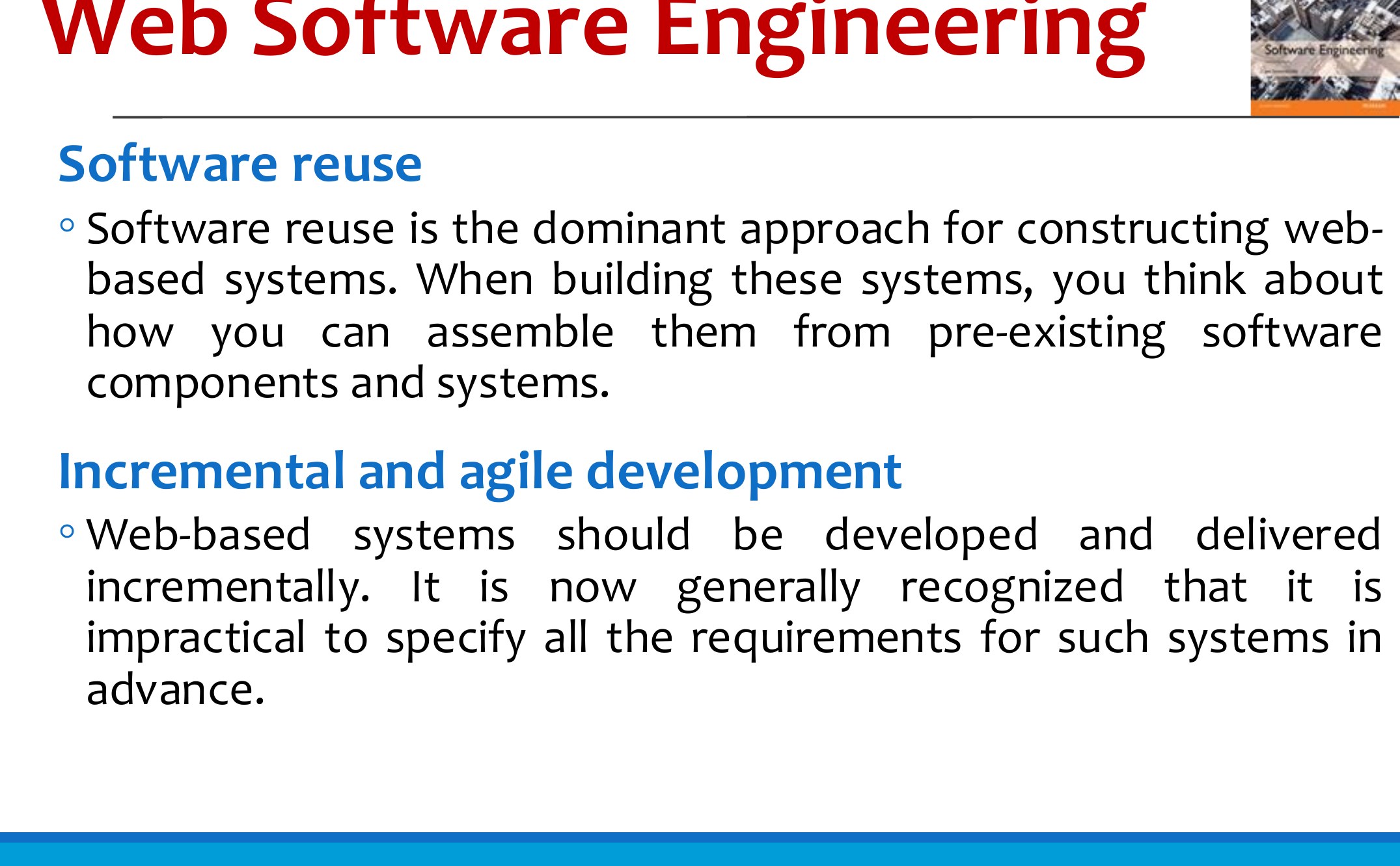 Web Software Engineering