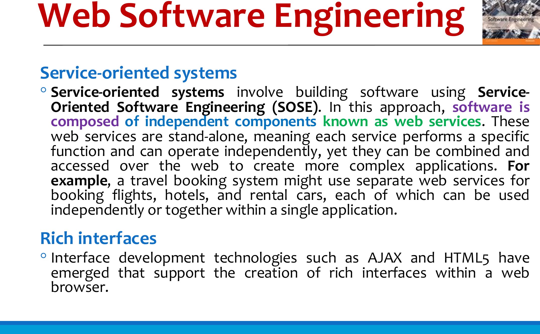 Web Software Engineering