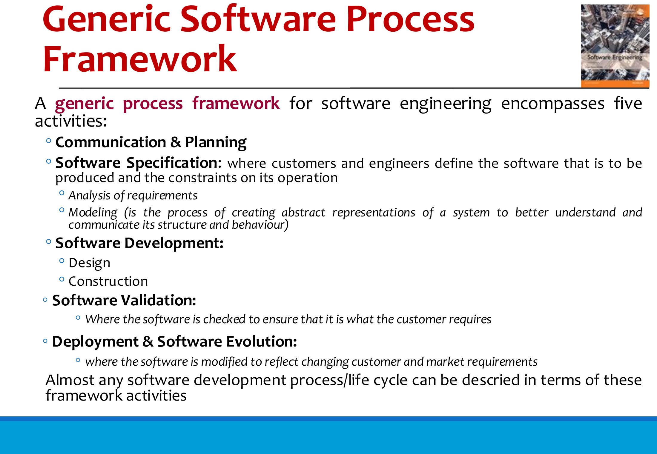 Generic Software Process Framework