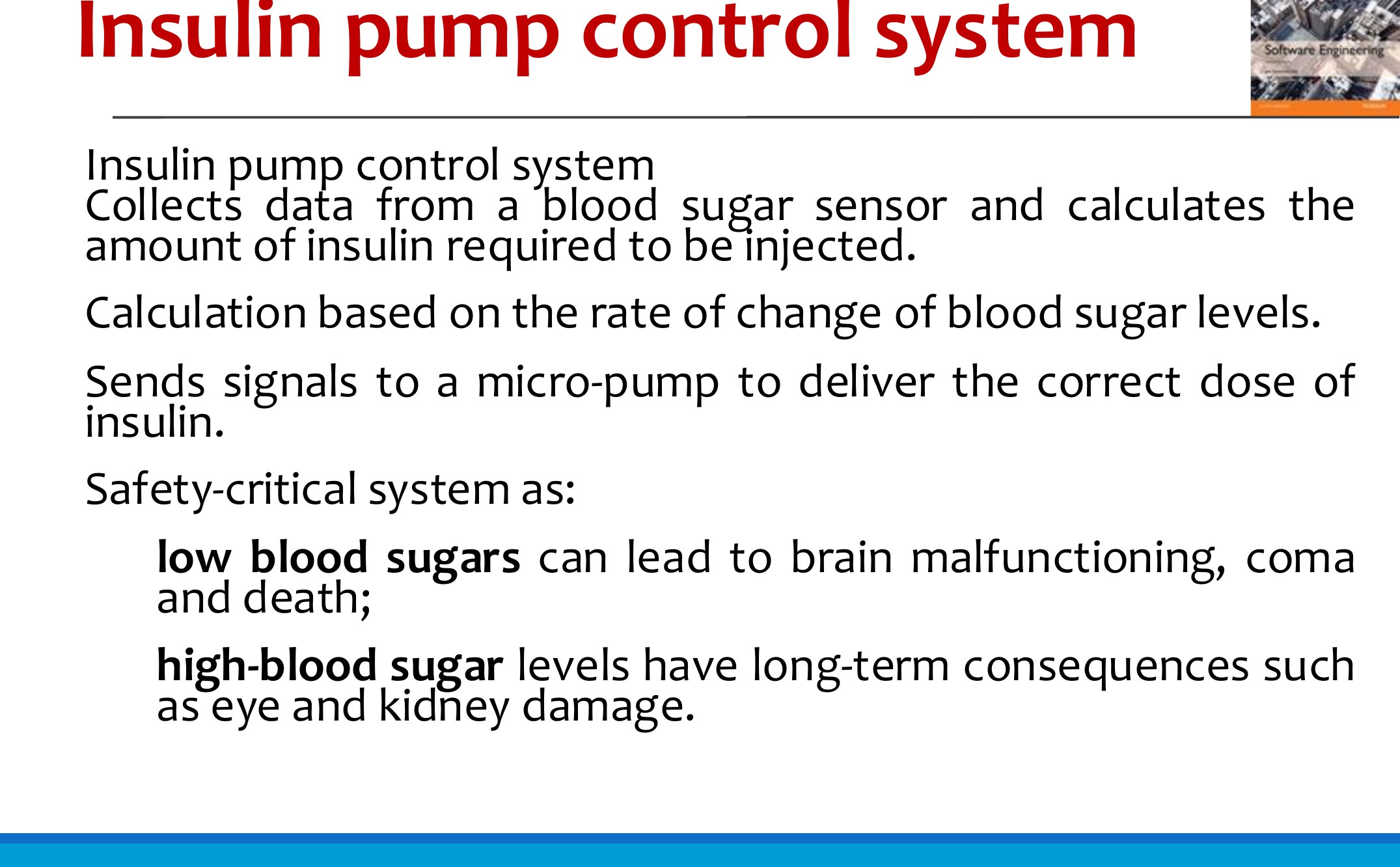 Insulin pump control system