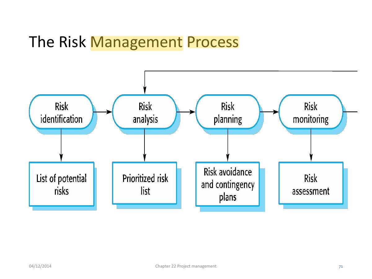 Slide 71: The Risk Management Process