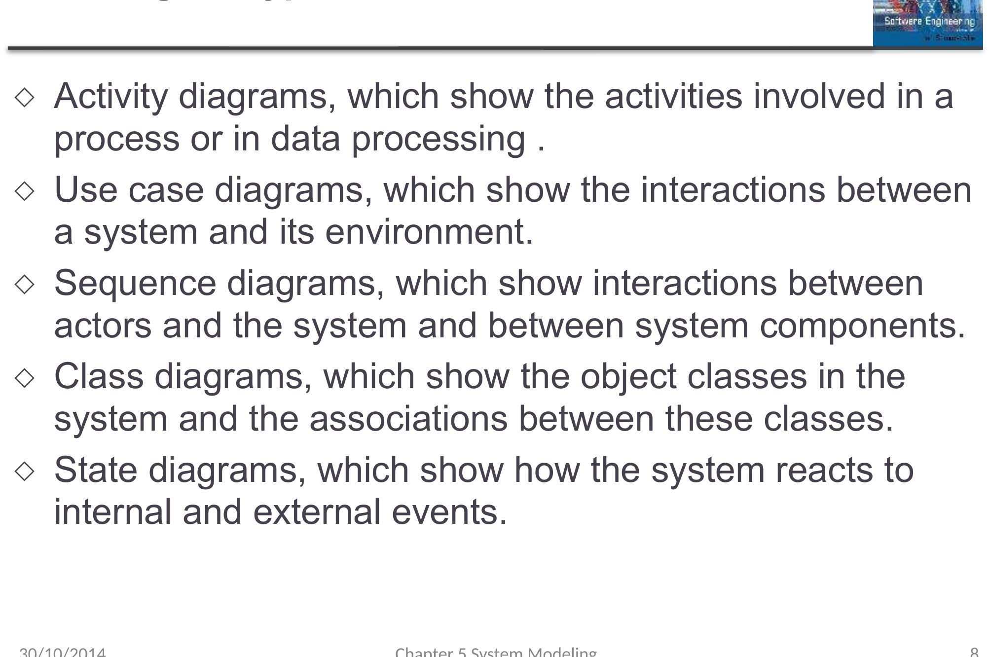 UML diagram types