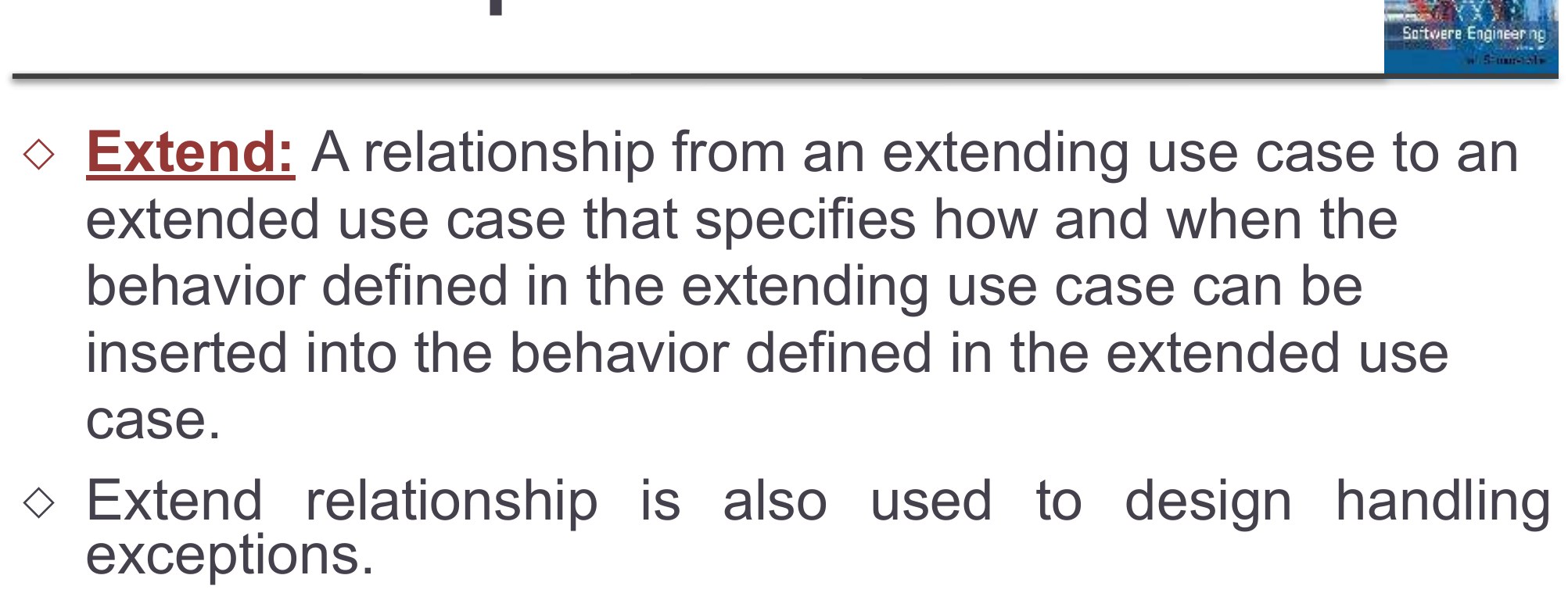 Relationships in Use Cases