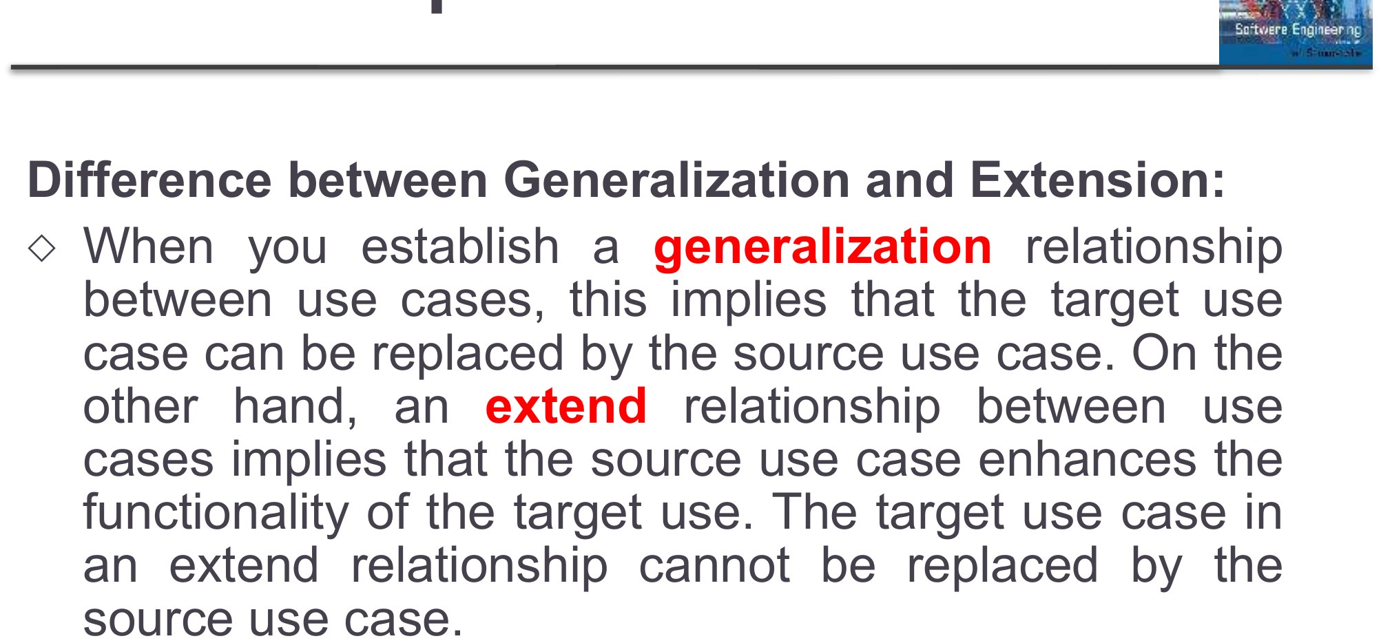 Relationships in Use Cases