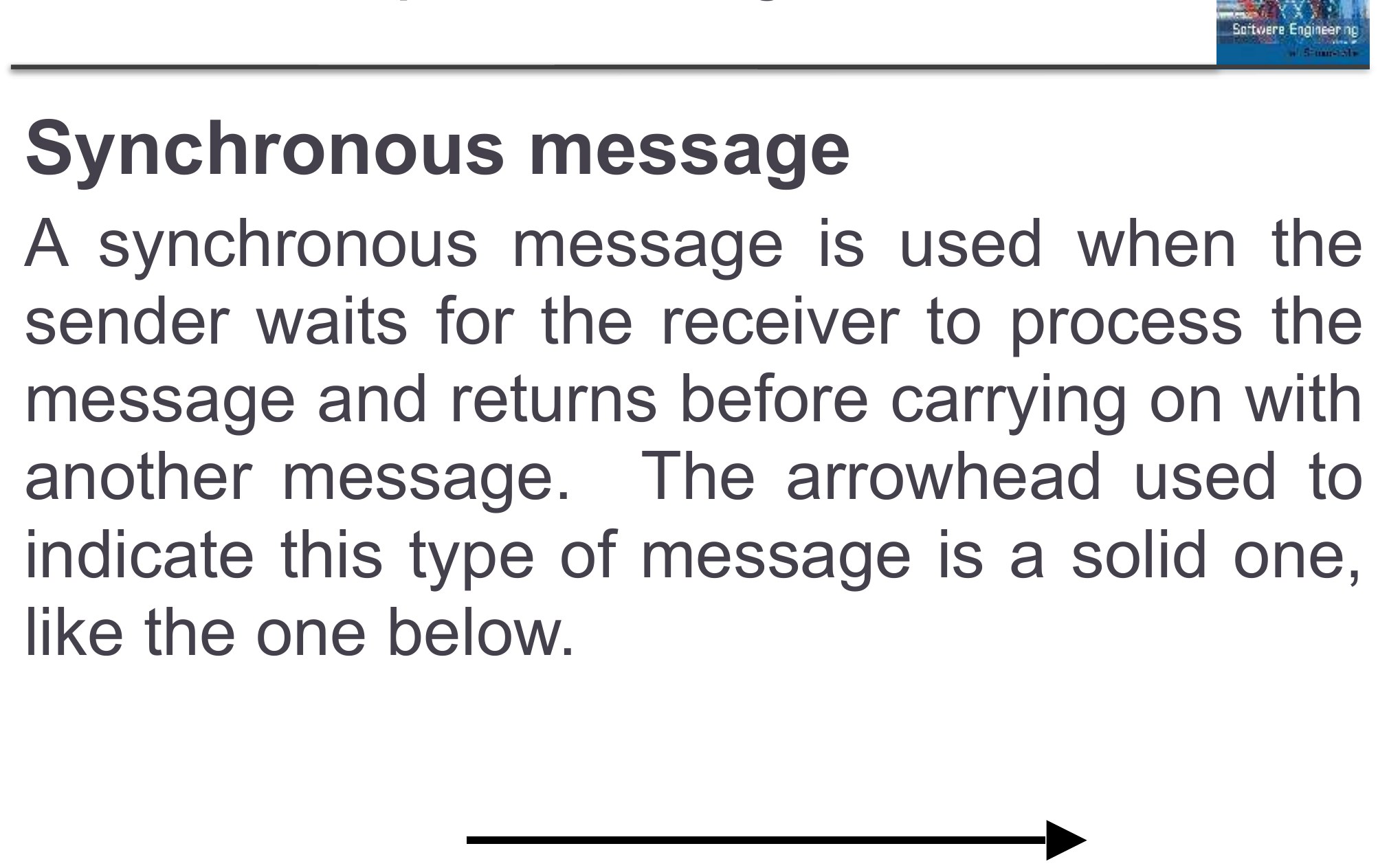 Elements of Sequence Message Arrows