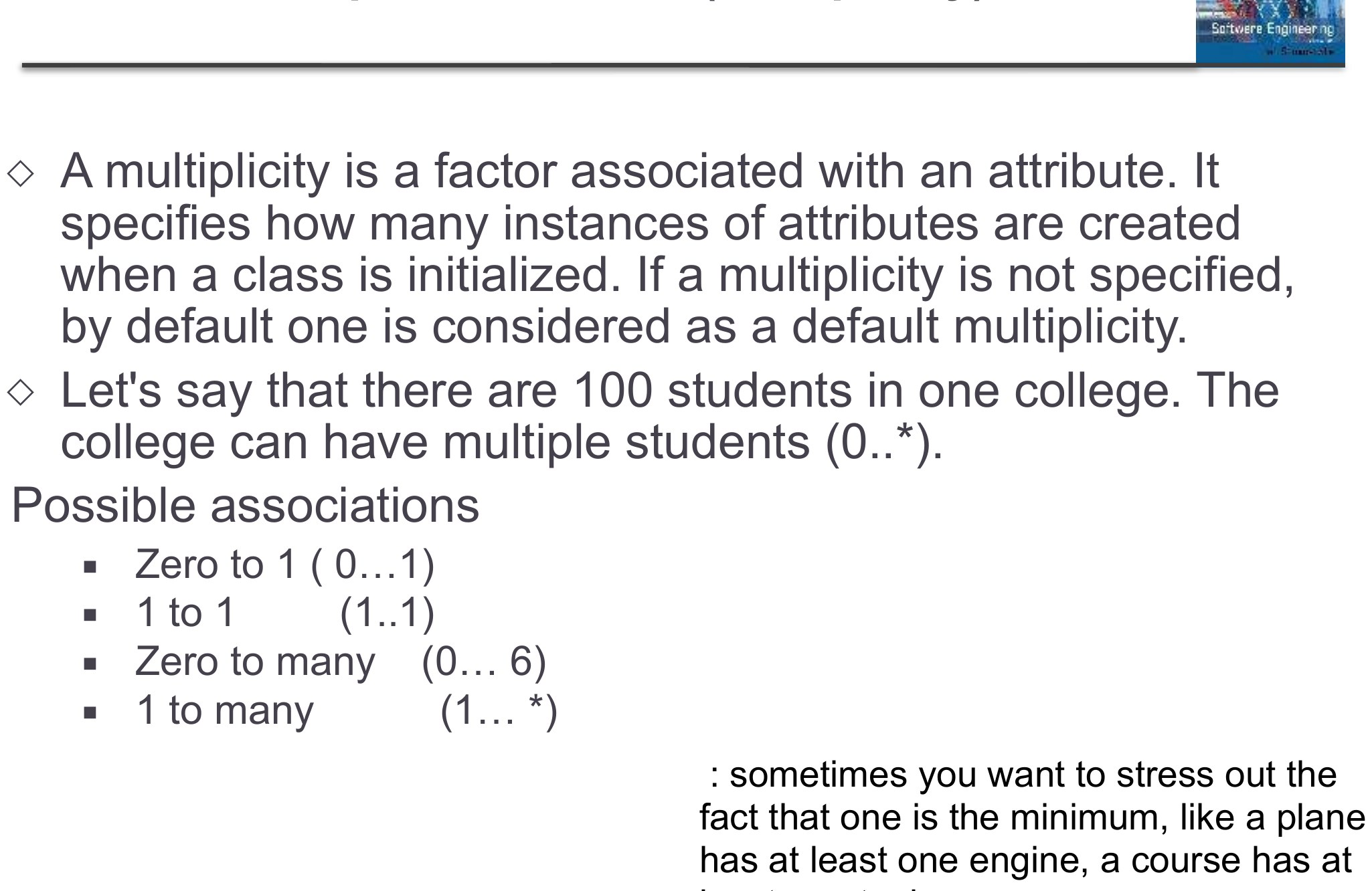 3. Relationships-Association(Multiplicity)