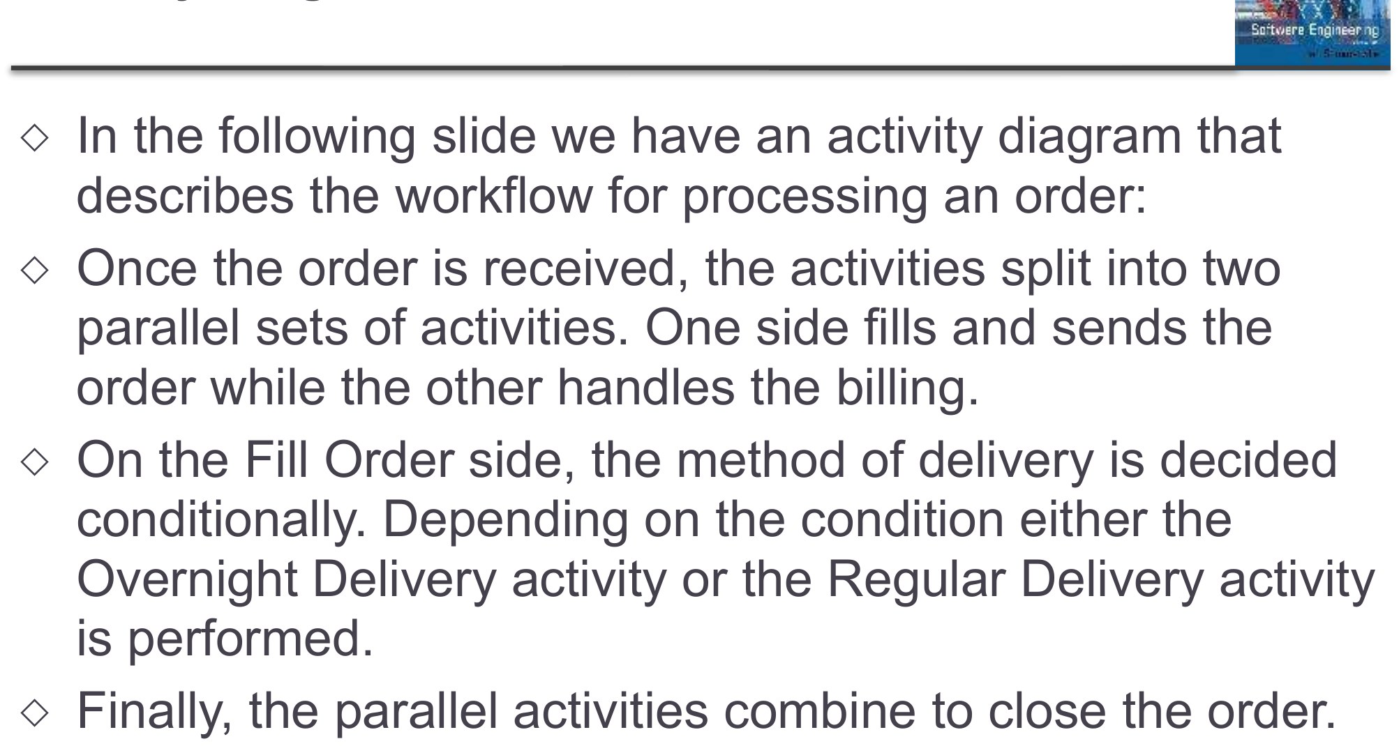 Activity Diagram - Process Order