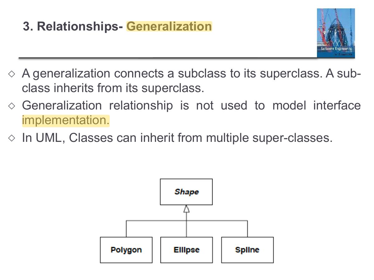 Slide 74: 3. Relationships- Generalization