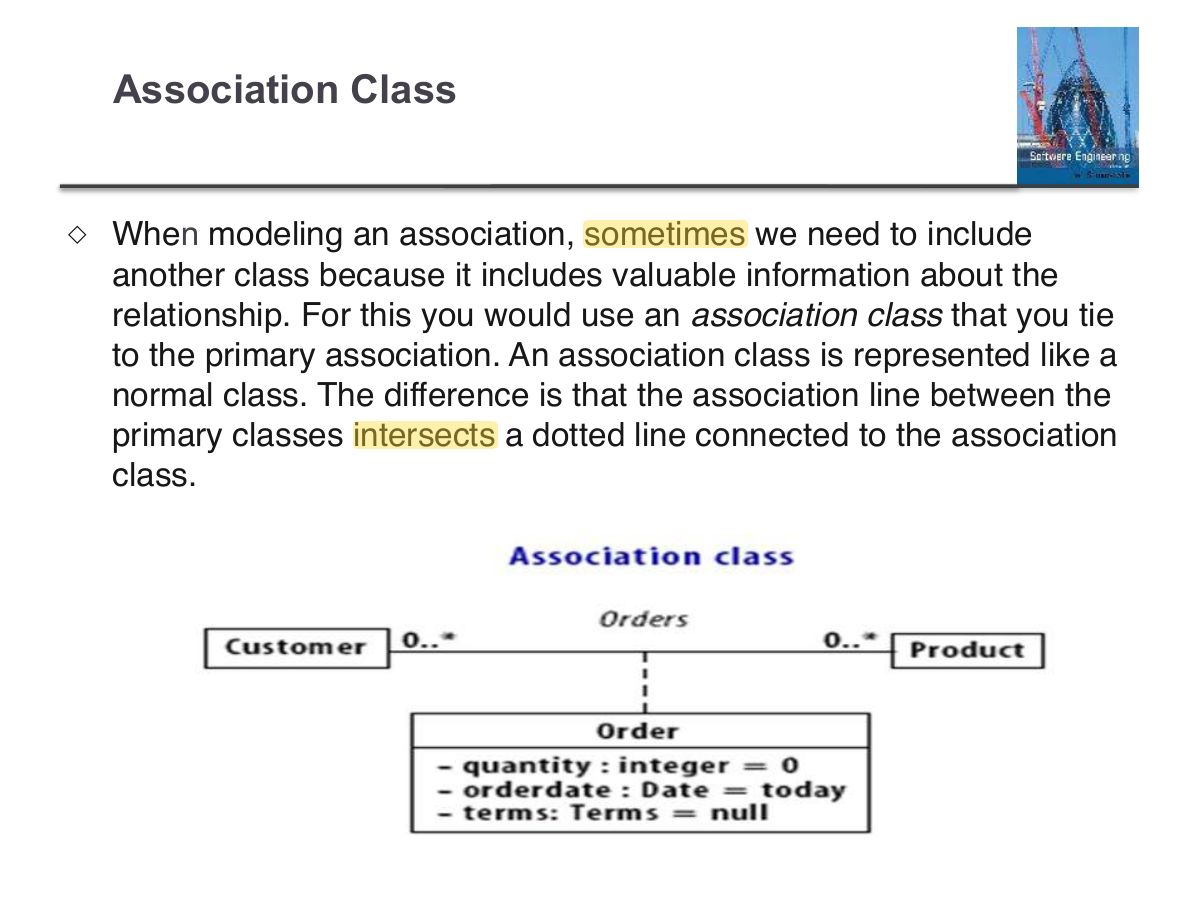 Slide 82: Association Class