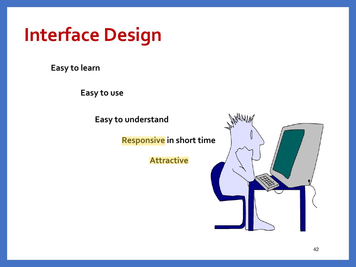 Slide 42: Interface Design