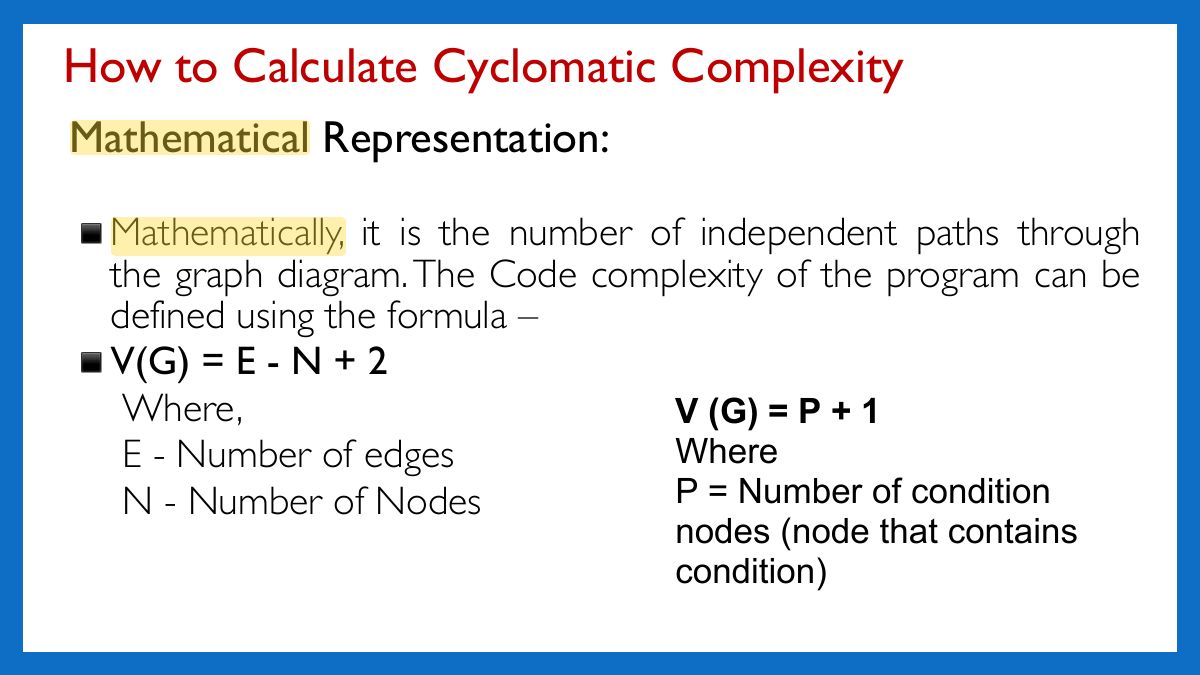 Slide 38: How to Calculate Cyclomatic Complexity