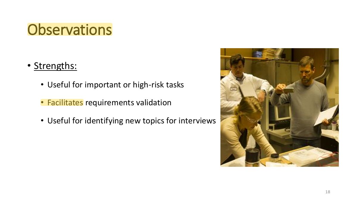Slide 18: Observations