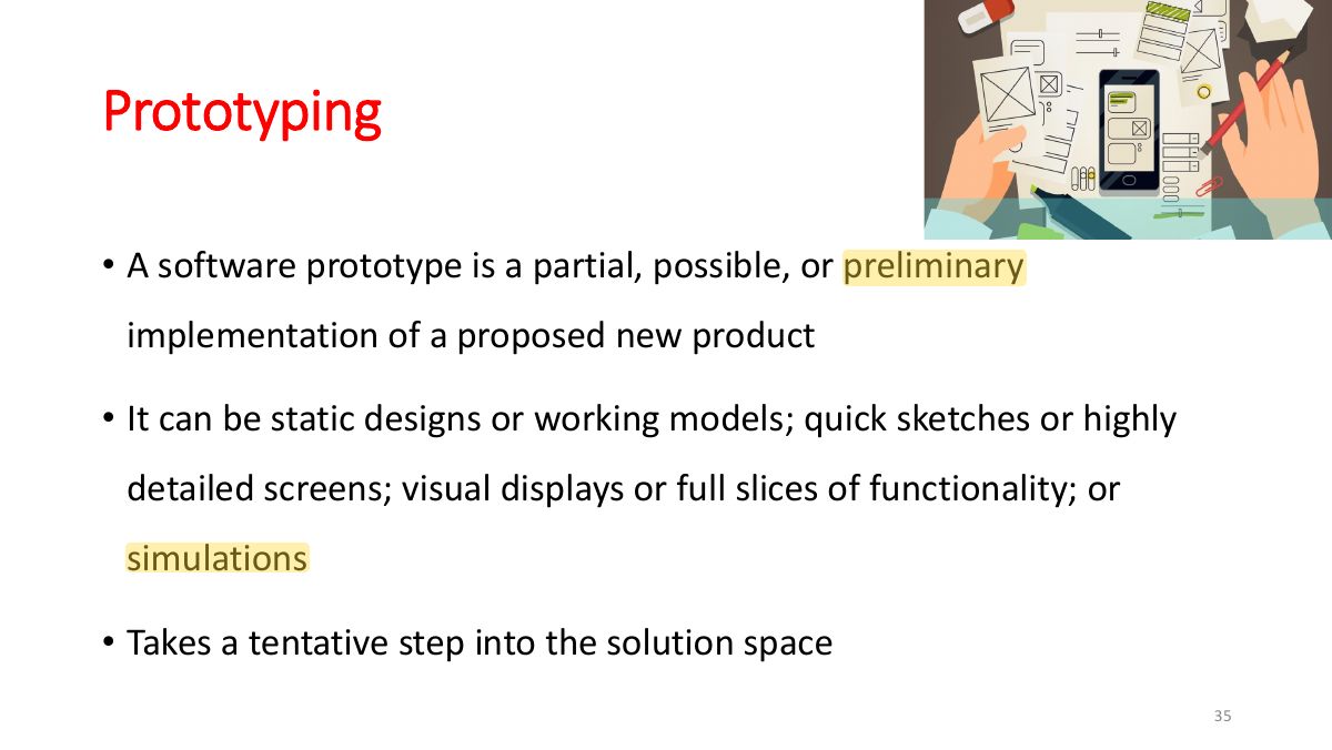 Slide 35: Prototyping