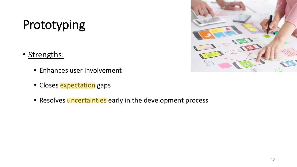 Slide 40: Prototyping