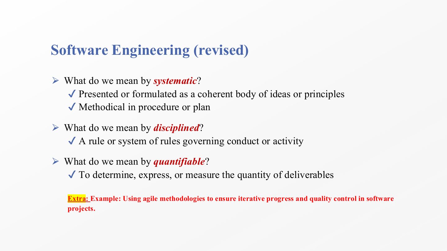 Slide 5: Software Engineering (revised)