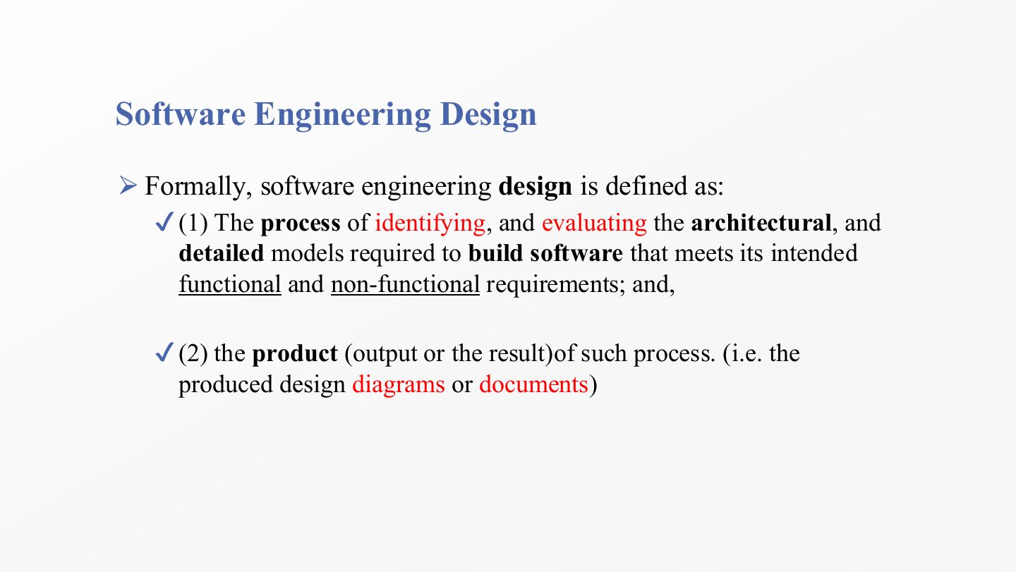 Slide 14: Software Engineering Design
