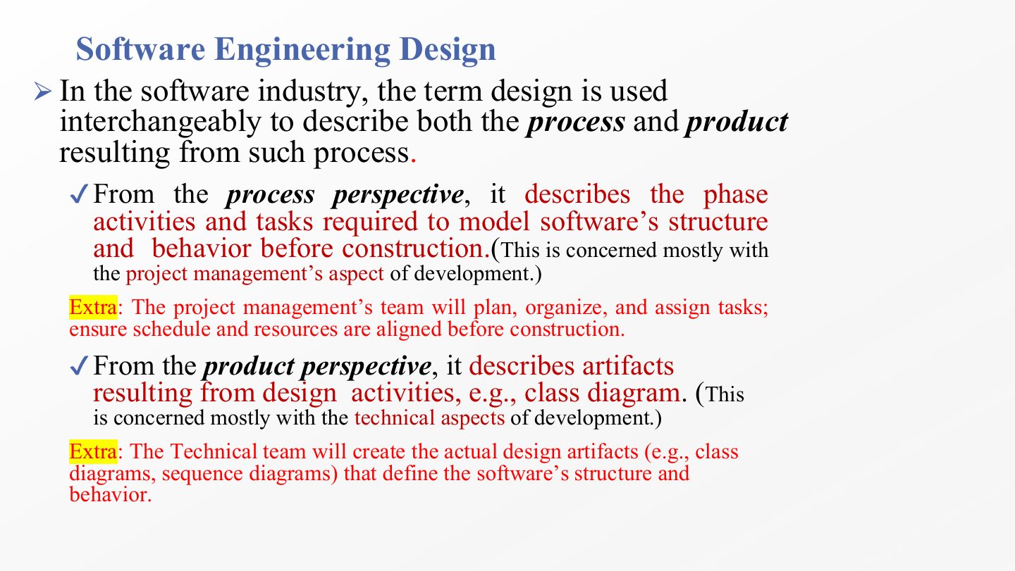 Slide 15: Software Engineering Design