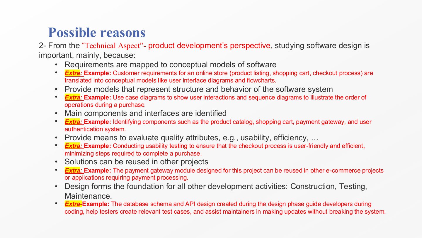 Slide 18: Possible reasons