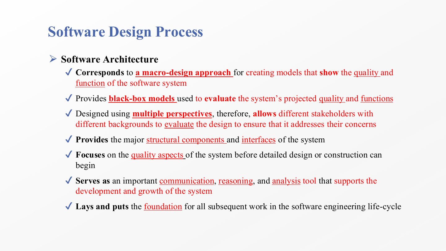 Slide 27: Software Design Process