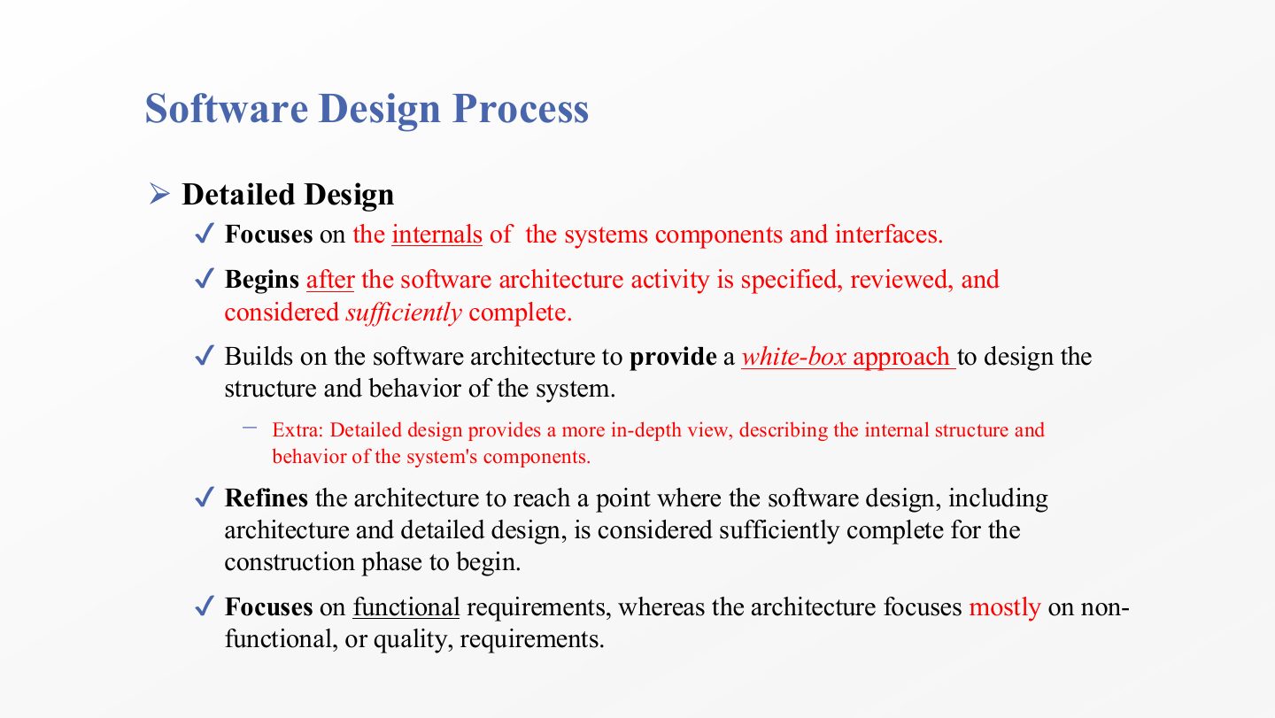 Slide 28: Software Design Process