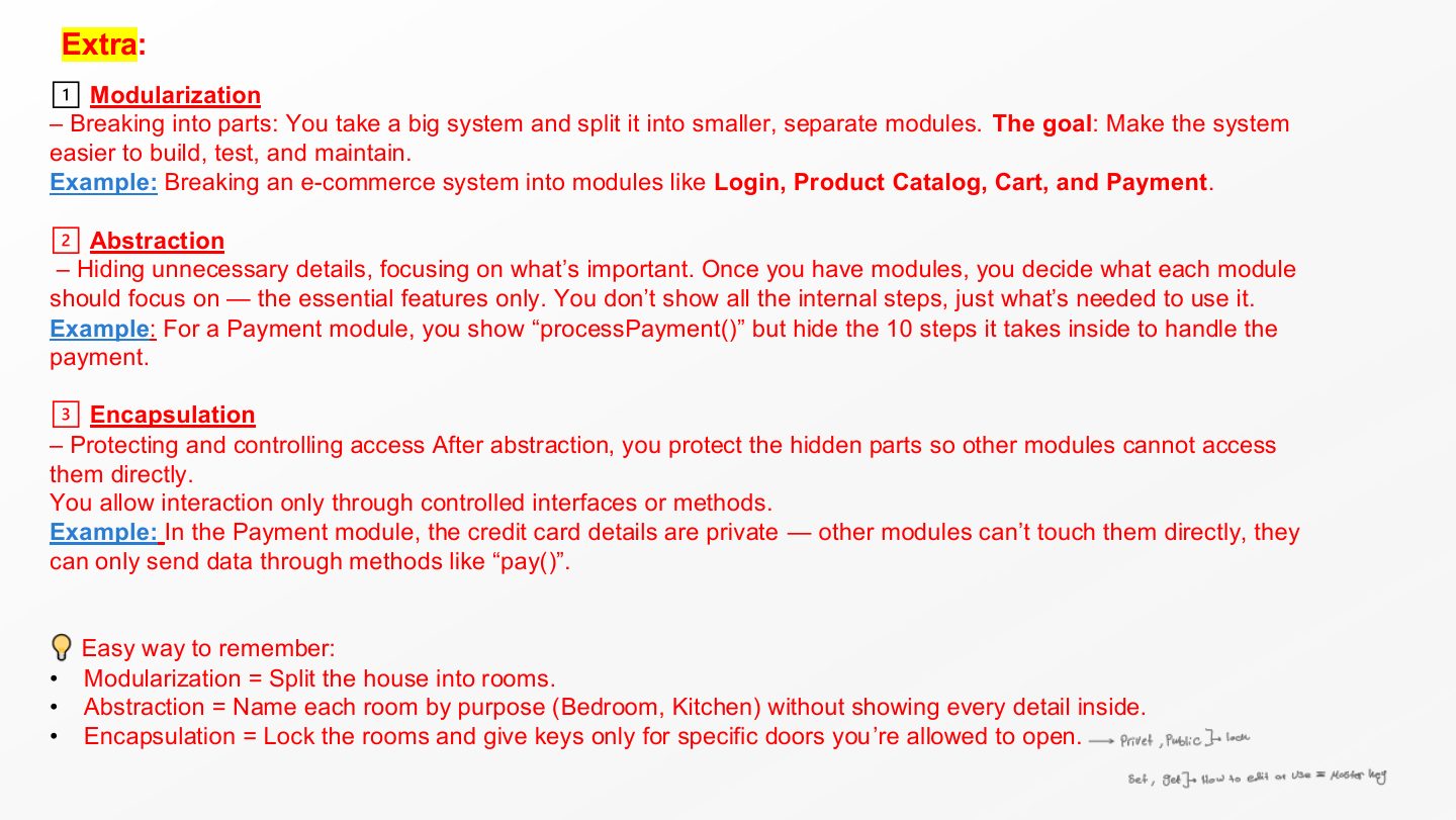 Slide 51: Extra: Modularization, Abstraction and Encapsulation