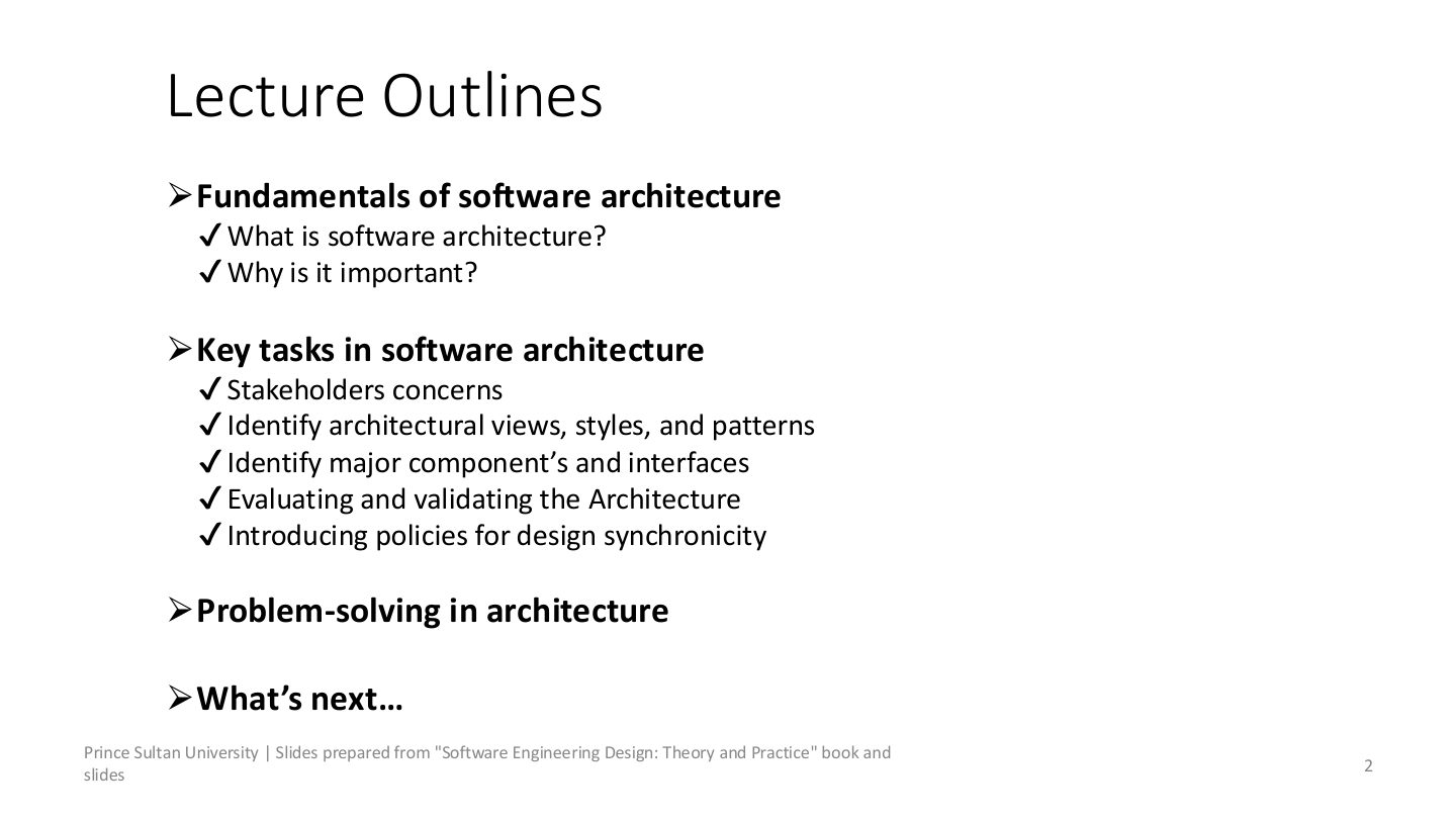 Slide 2: Lecture Outlines