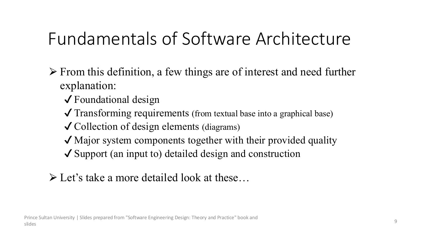 Slide 9: Fundamentals of Software Architecture