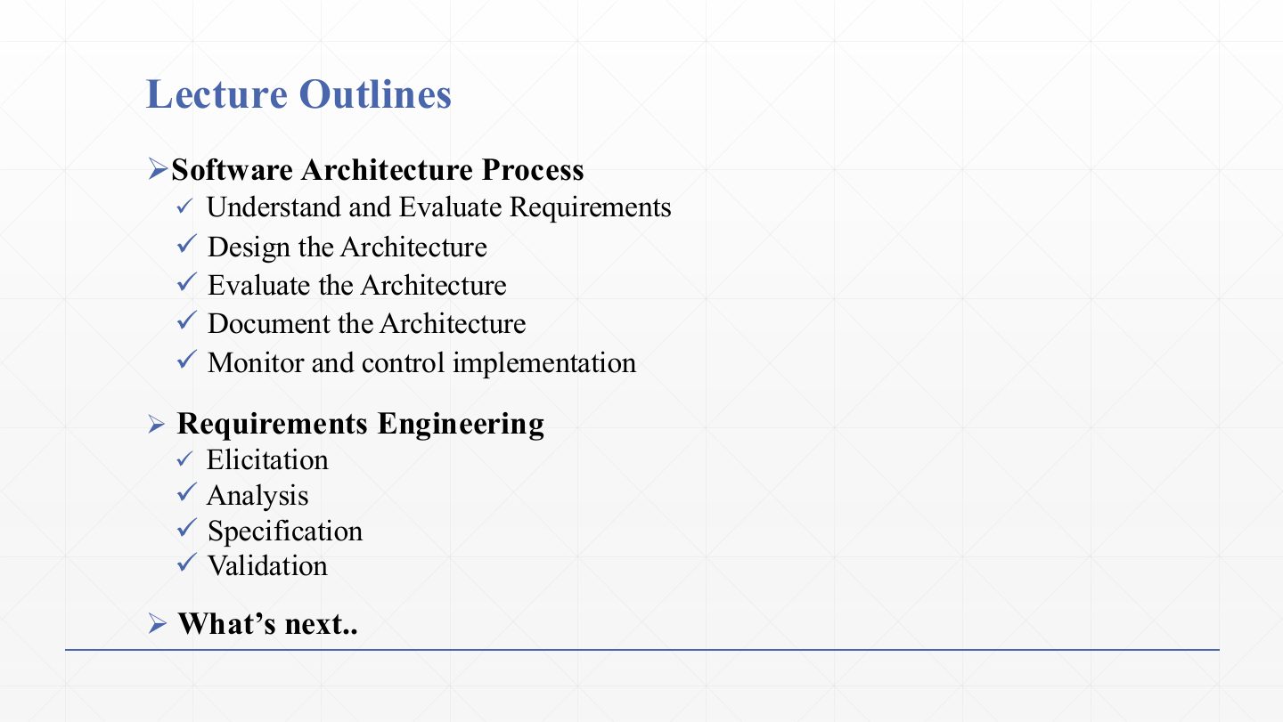 Slide 2: Lecture Outlines