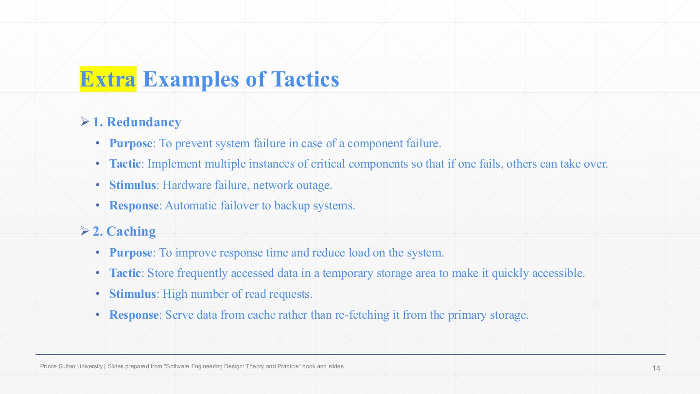 Slide 14: Extra Examples of Tactics