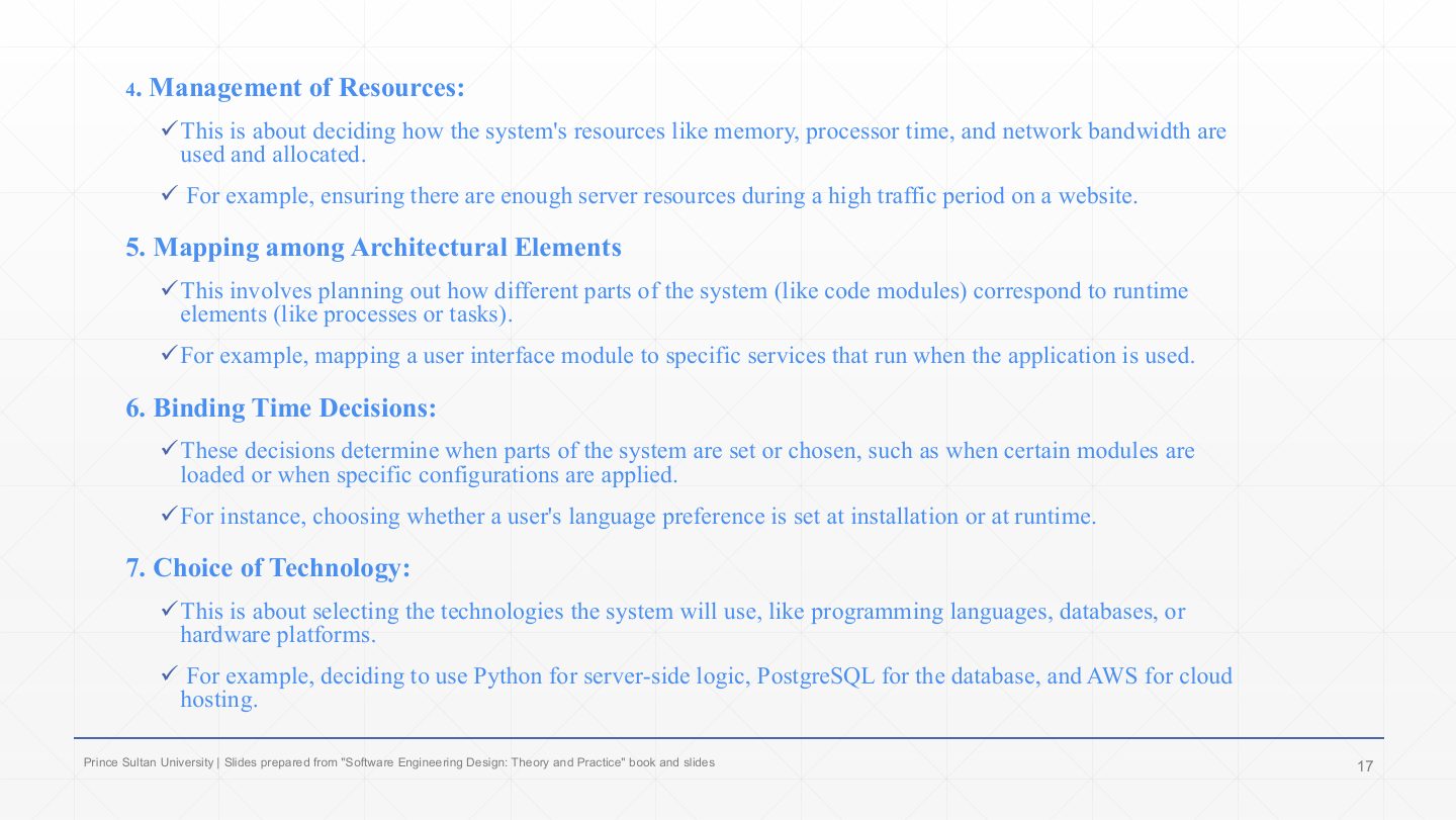 Slide 17: Extra: Quality Design Decisions explained (cont.)
