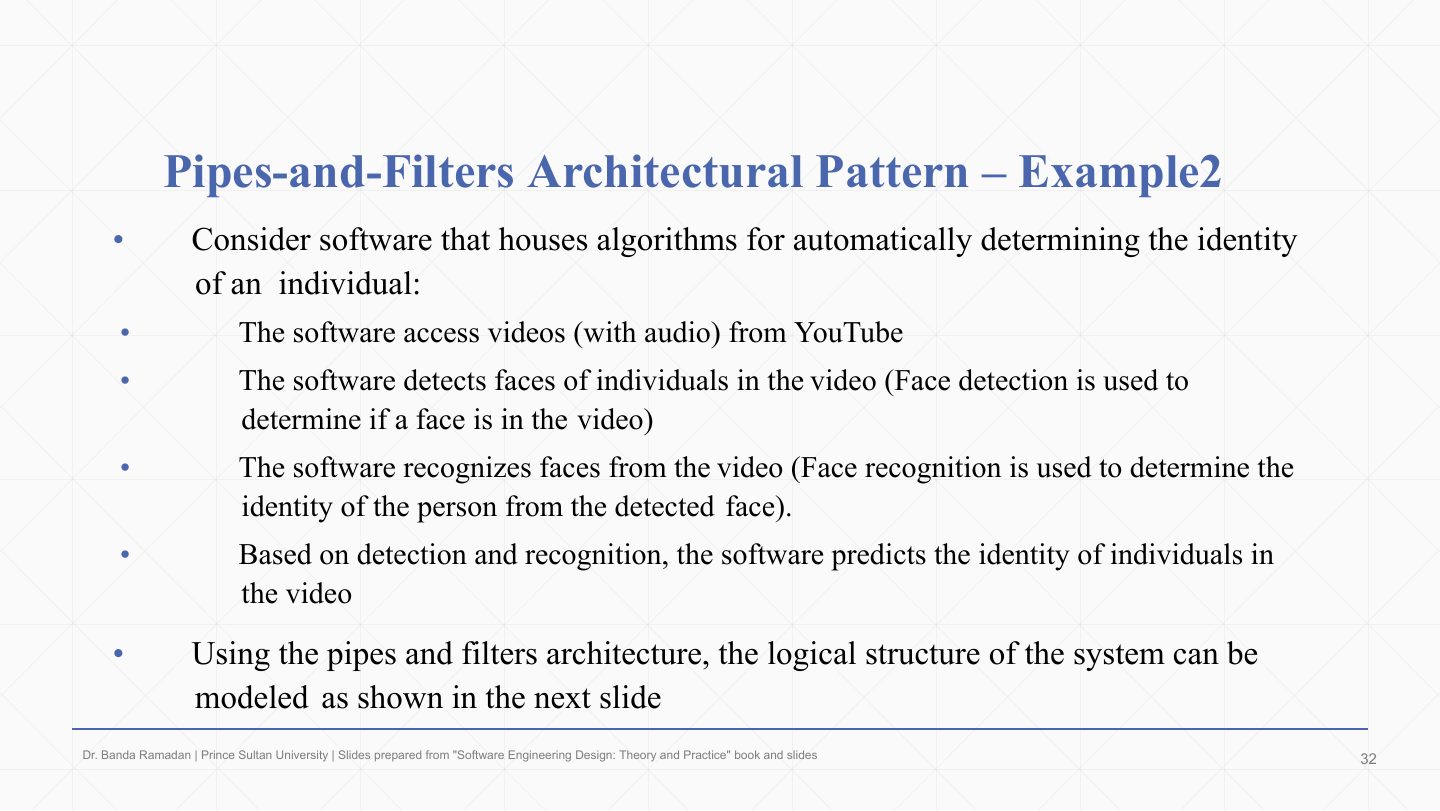 Slide 31: Pipes-and-Filters Architectural Pattern Ð Example2