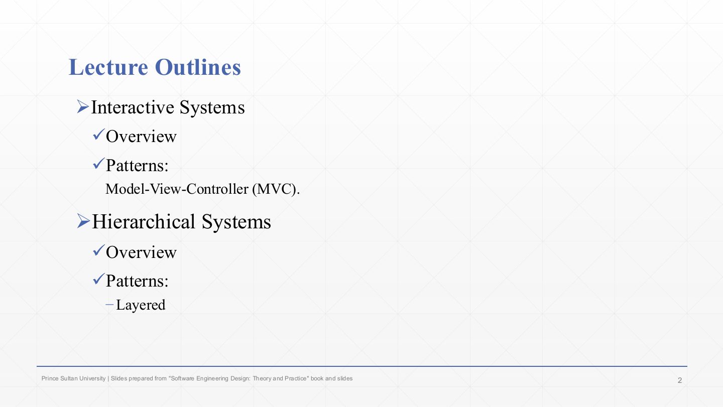 Slide 2: Lecture Outlines