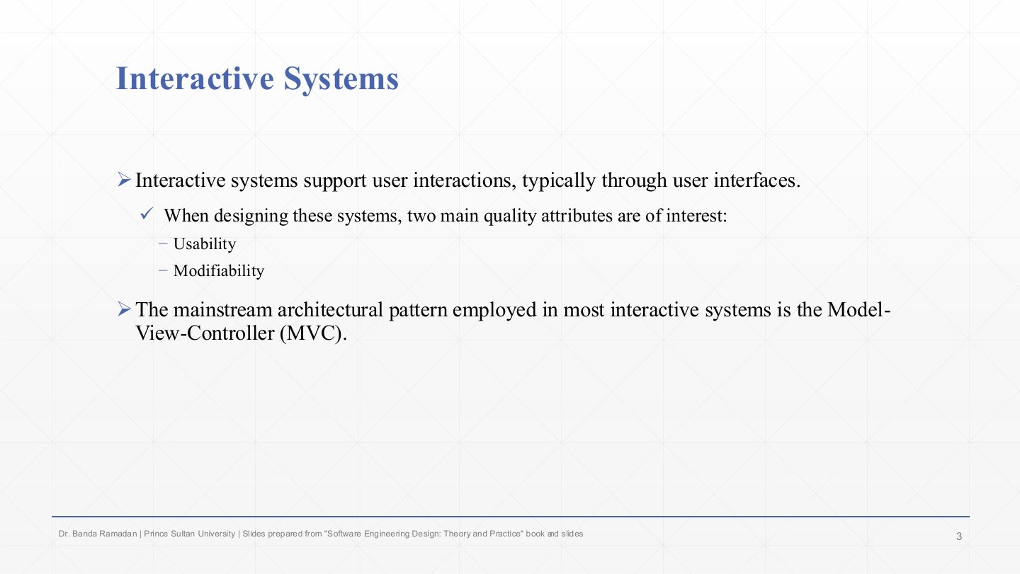 Slide 3: Interactive Systems
