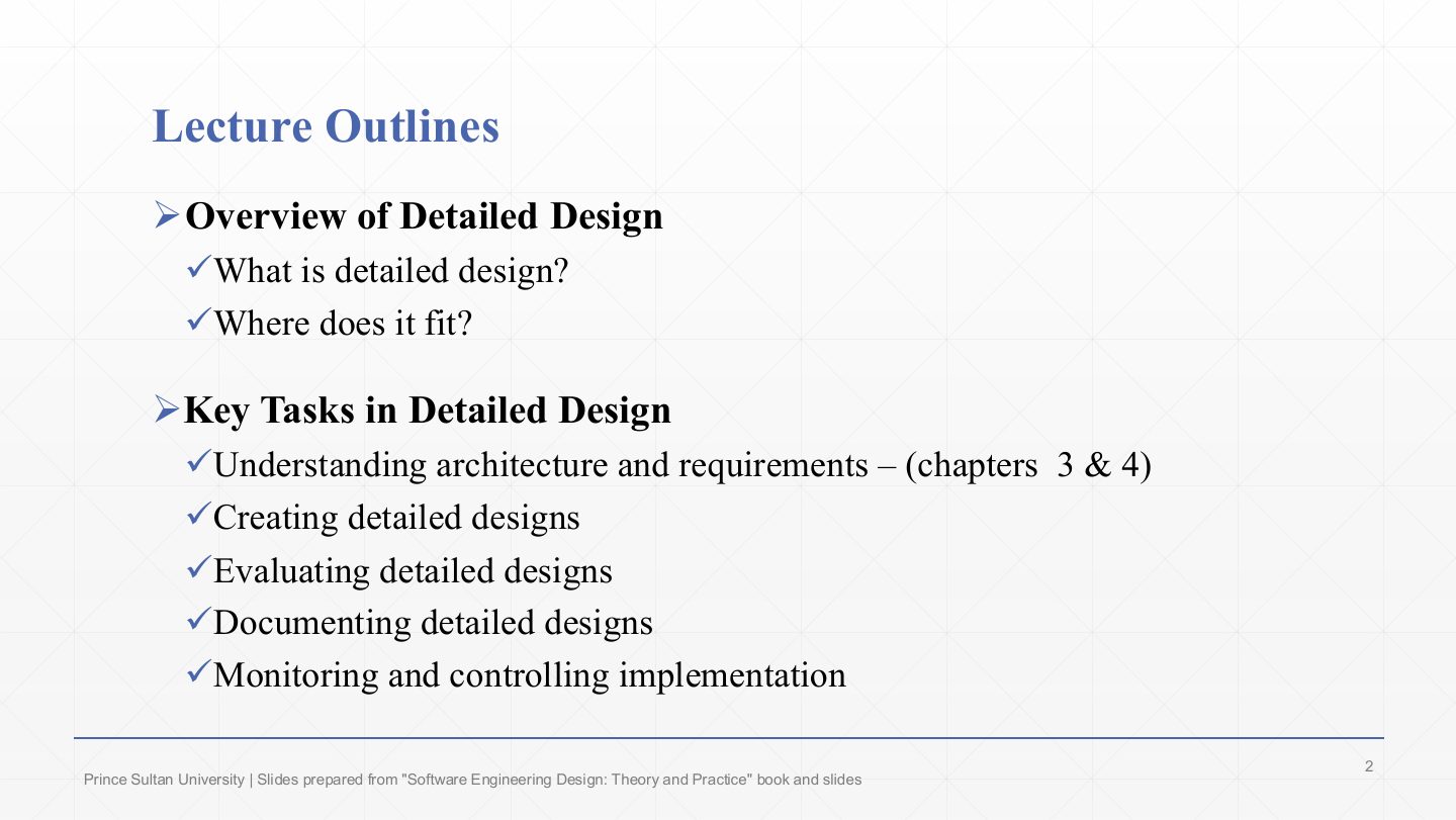 Slide 2: Lecture Outlines