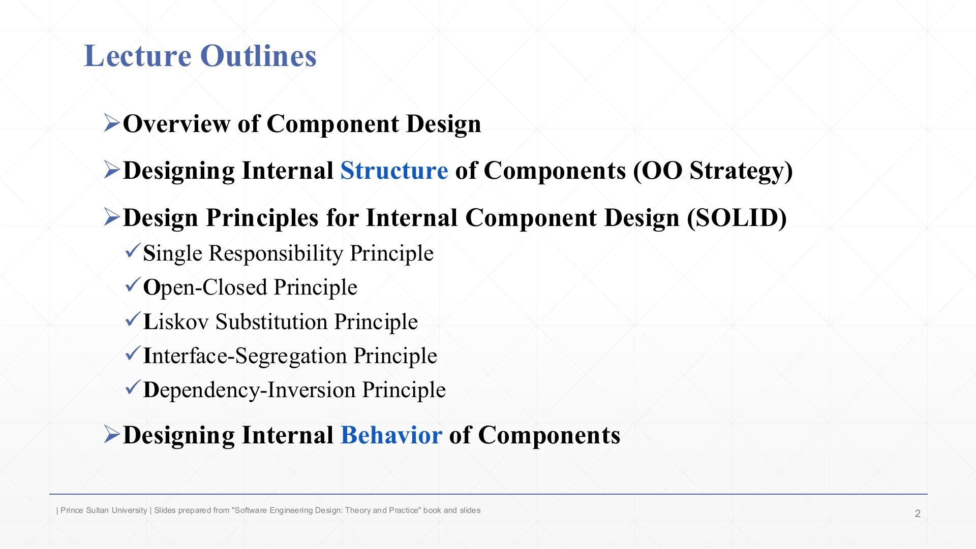 Slide 2: Lecture Outlines