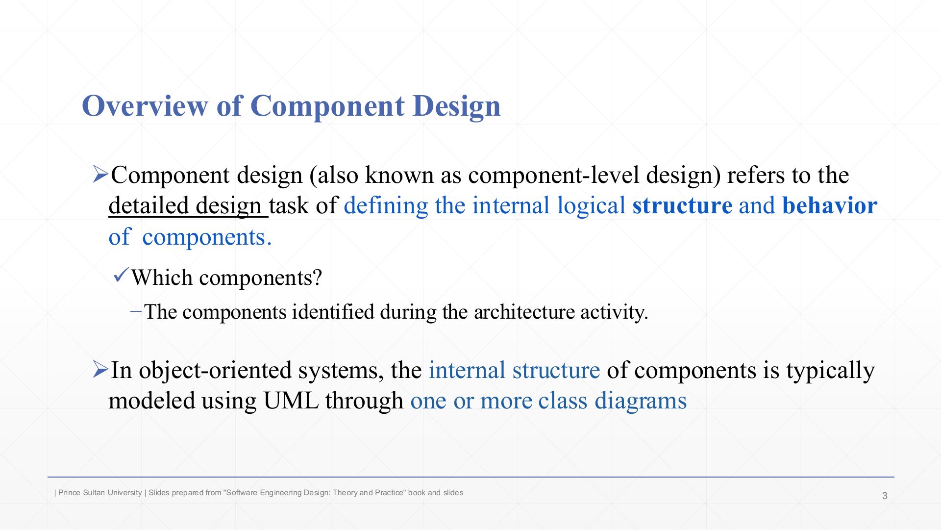 Slide 3: Overview of Component Design