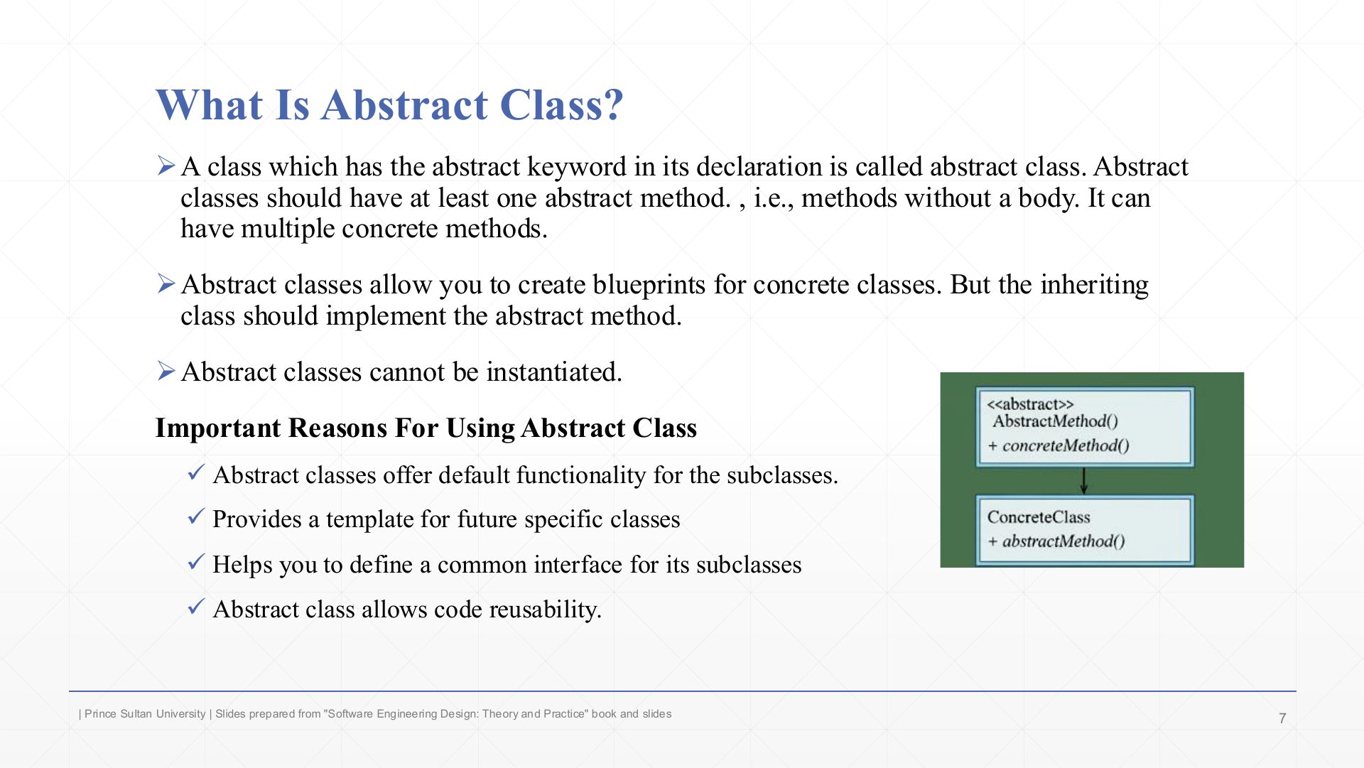 Slide 7: What Is Abstract Class?