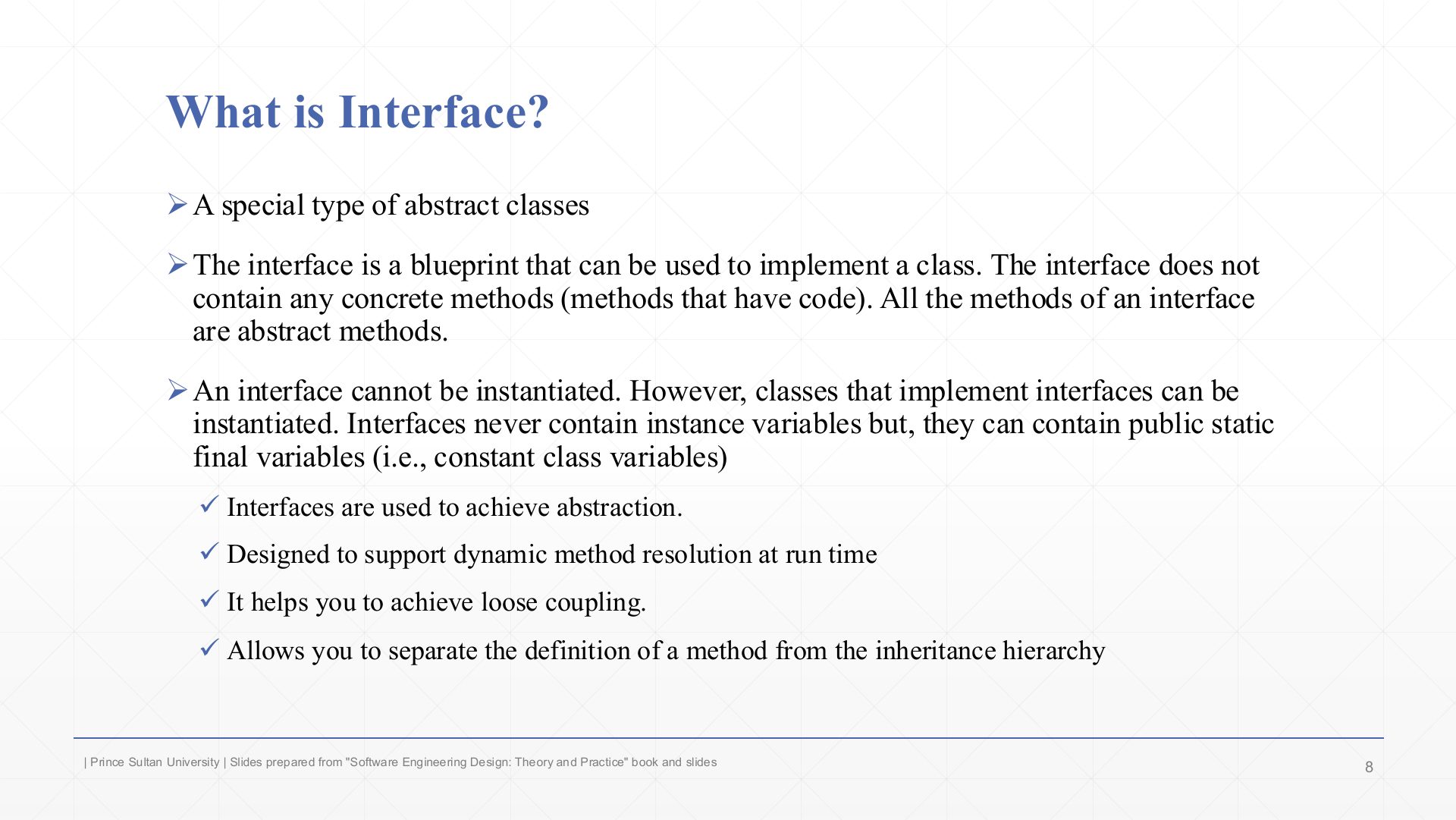 Slide 8: What is Interface?