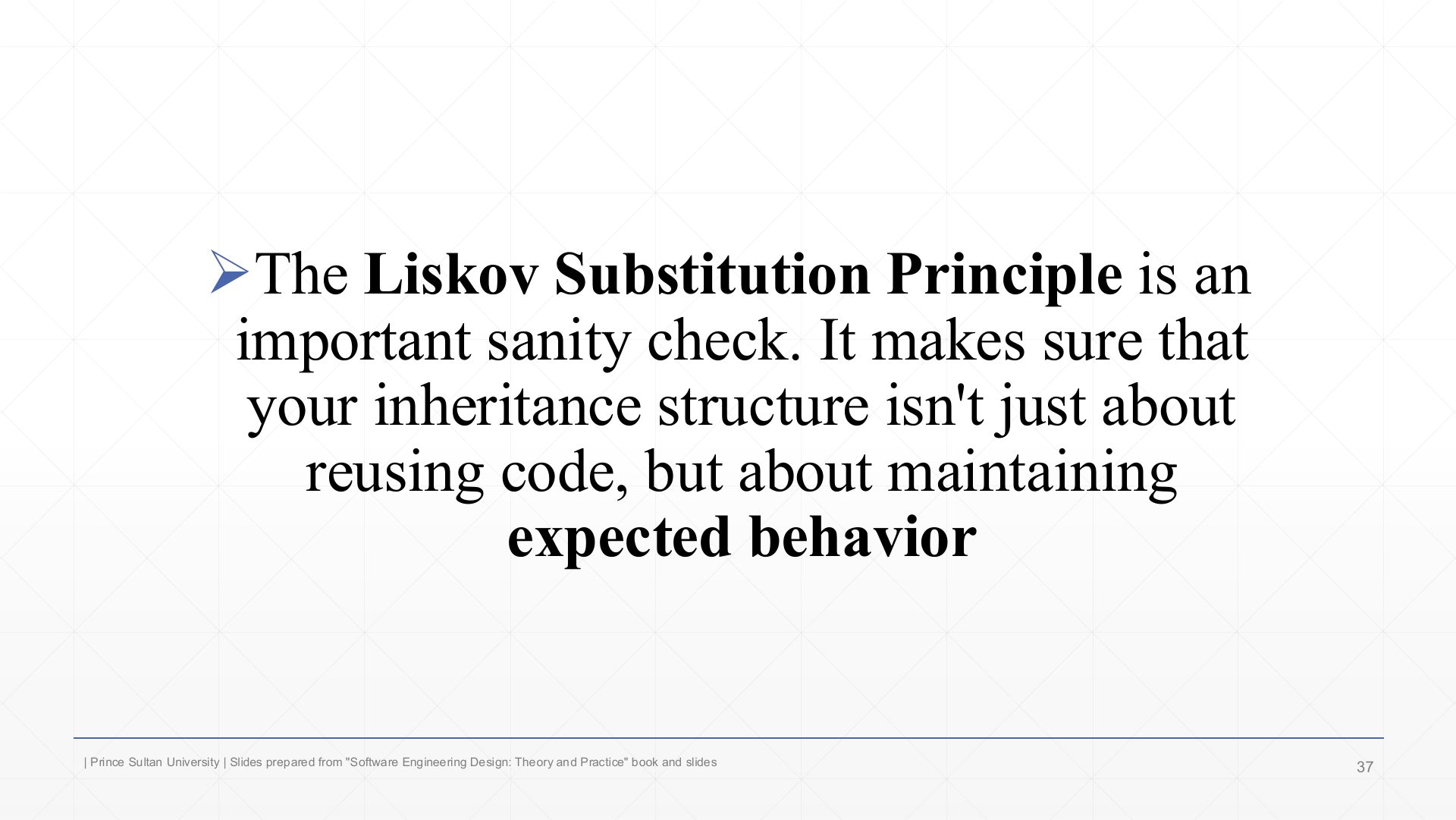 Slide 37: LSP: a sanity check