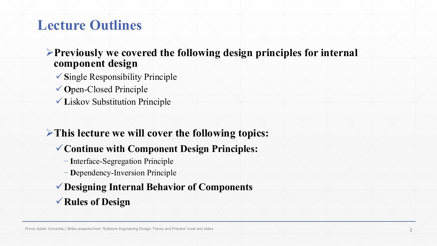 Slide 2: Lecture Outlines