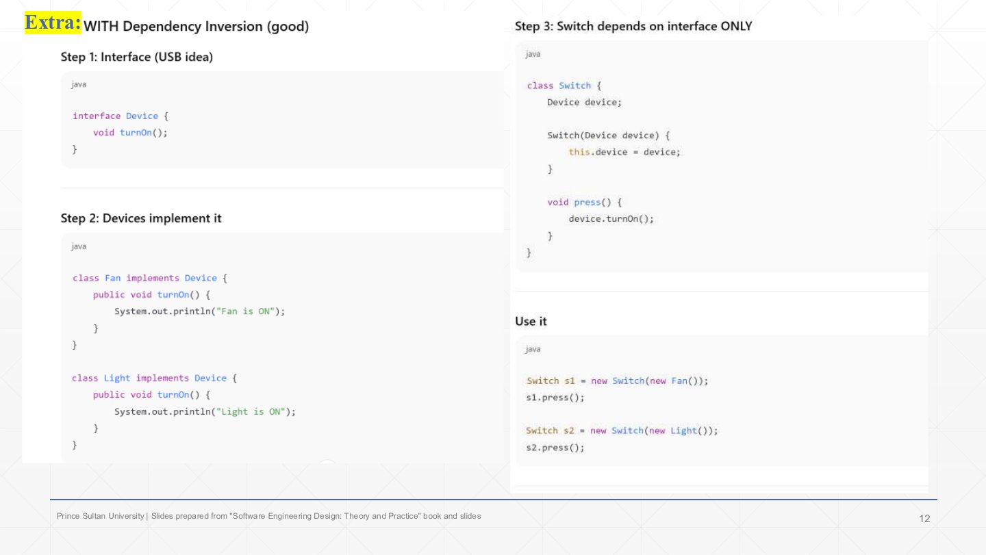 Slide 12: Extra: DIP – switch with an interface (good)