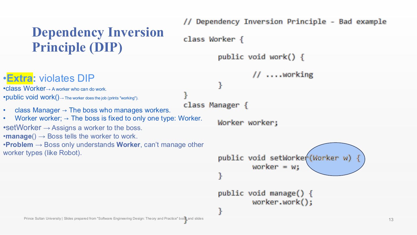 Slide 13: Dependency Inversion