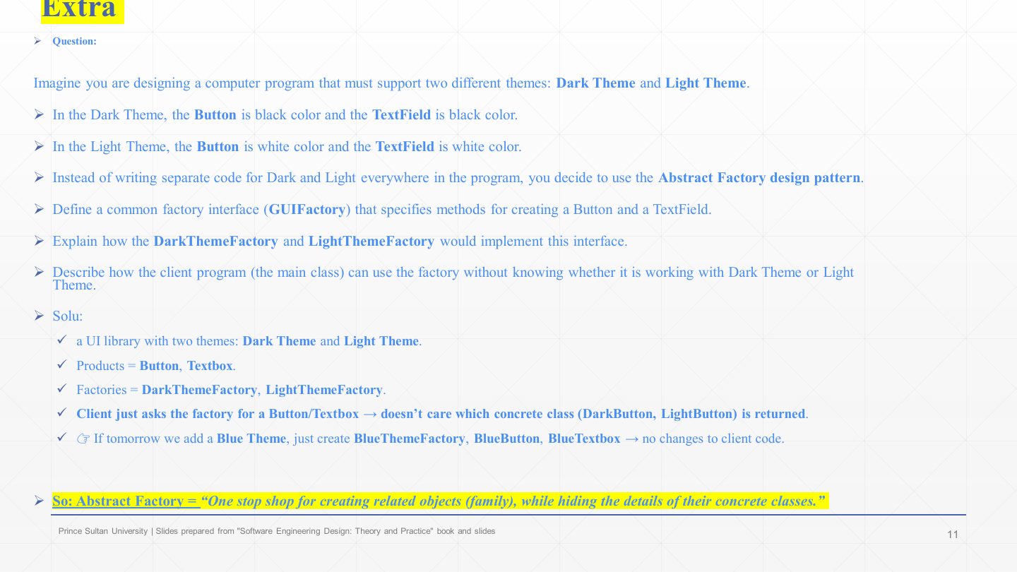 Slide 10: Extra: Question – Dark and Light themes