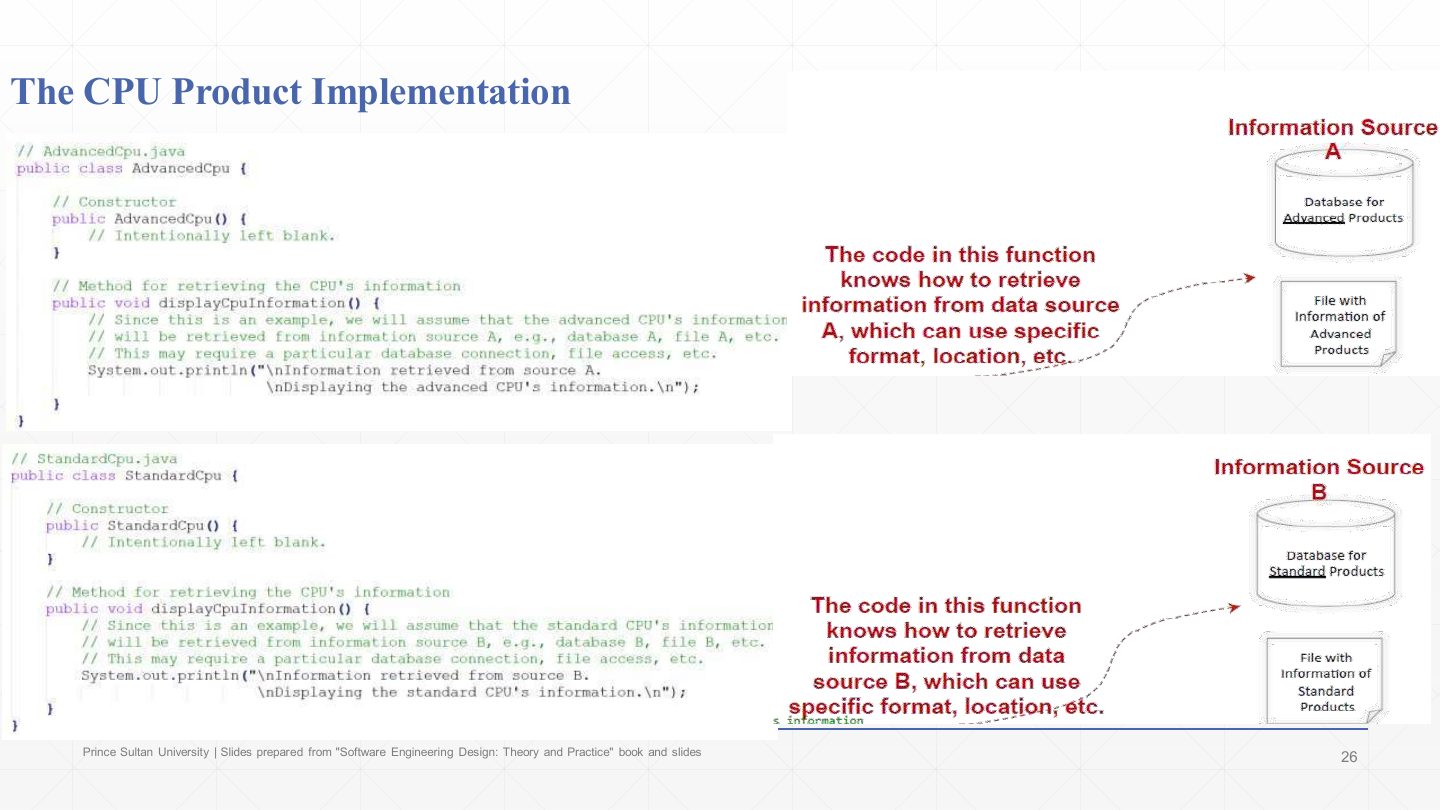Slide 25: The CPU Product Implementation
