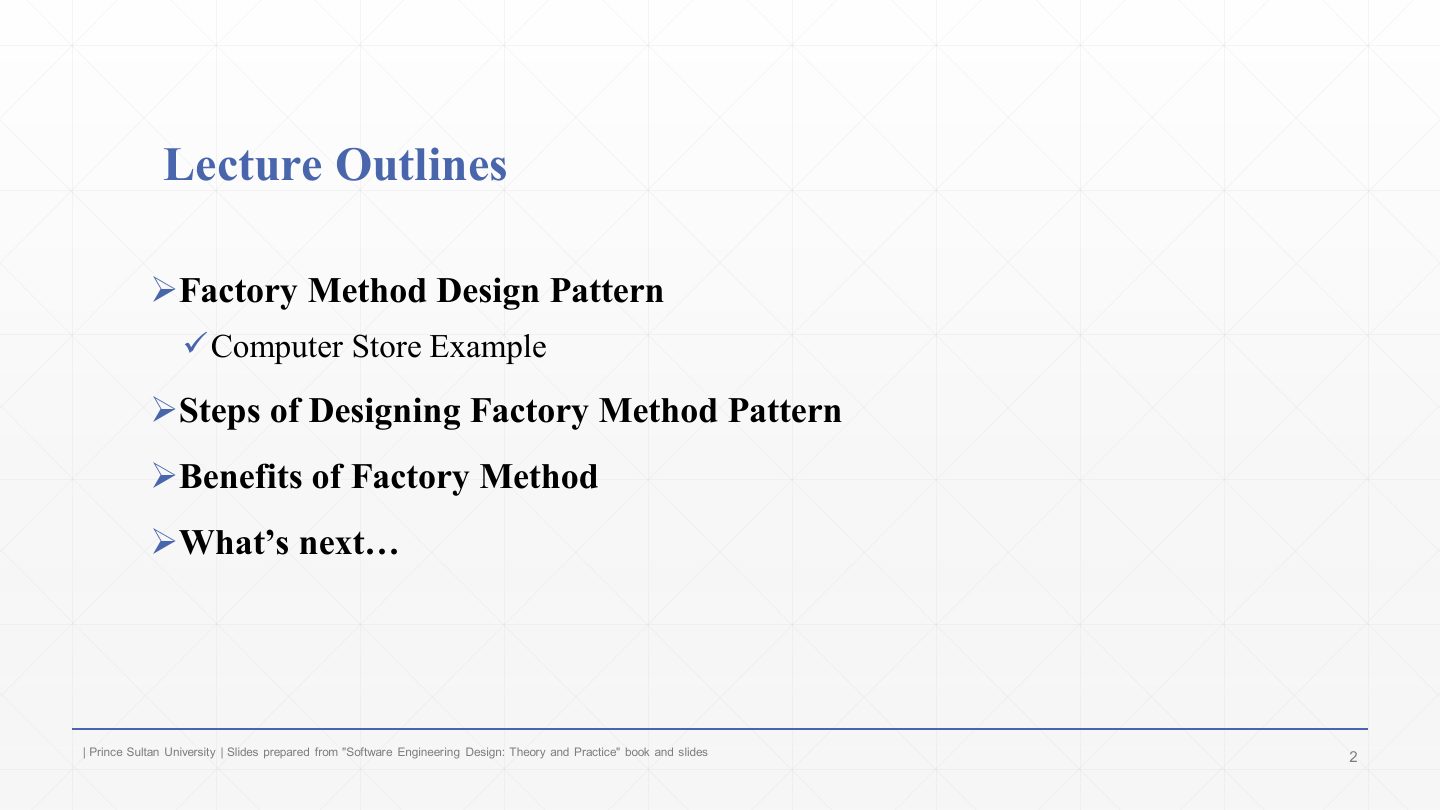 Slide 2: Lecture Outlines