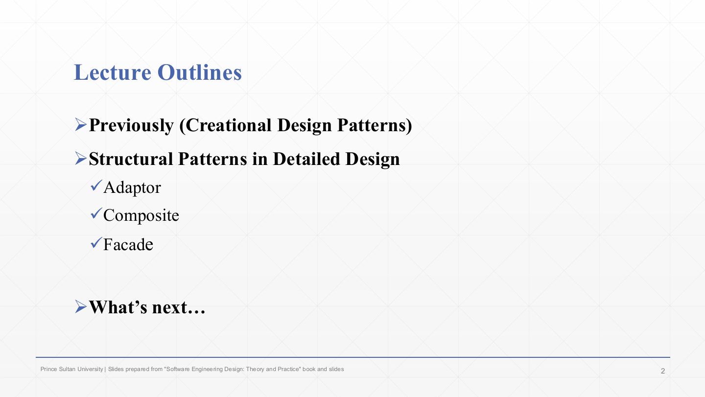 Slide 2: Lecture Outlines